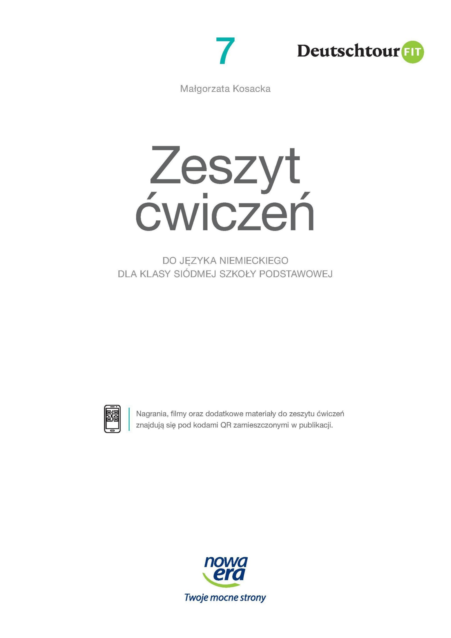 Deutschtour Fit 7 zeszyt cwiczen do jezyka niemieckiego dla klasy siodmej szkoly podstawowej