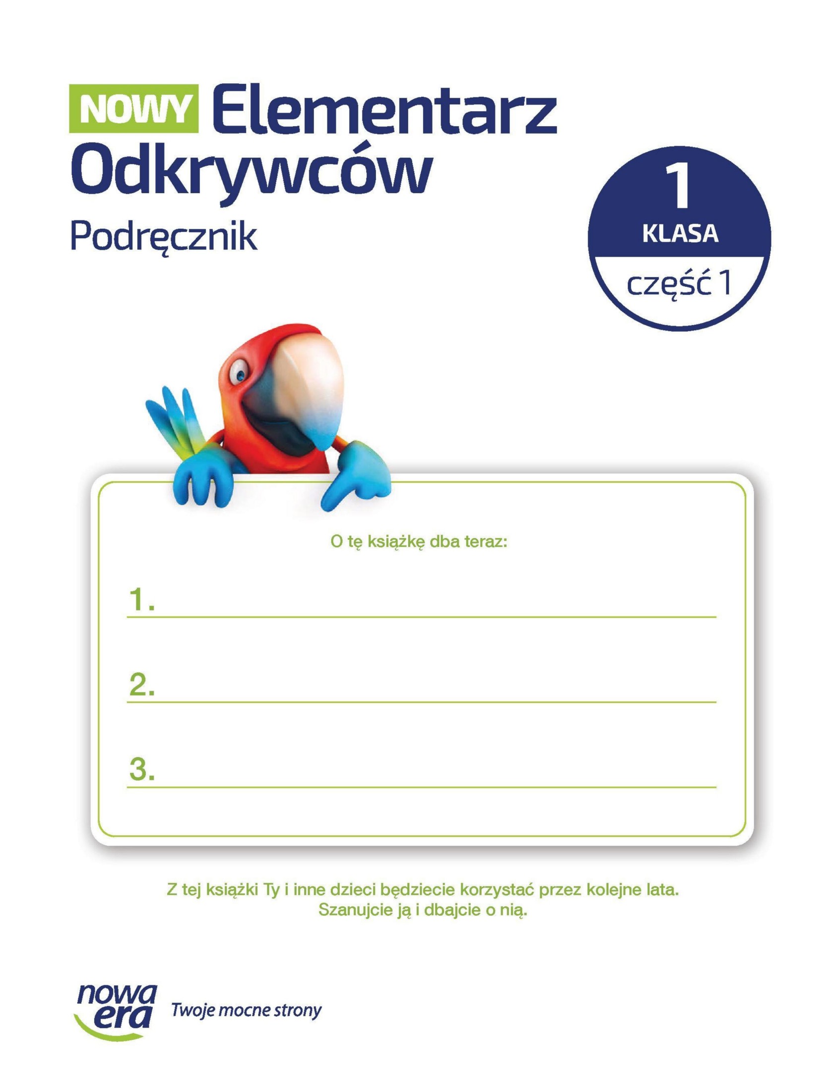 Nowy Elementarz Odkrywcow 1 podrecznik cz 1