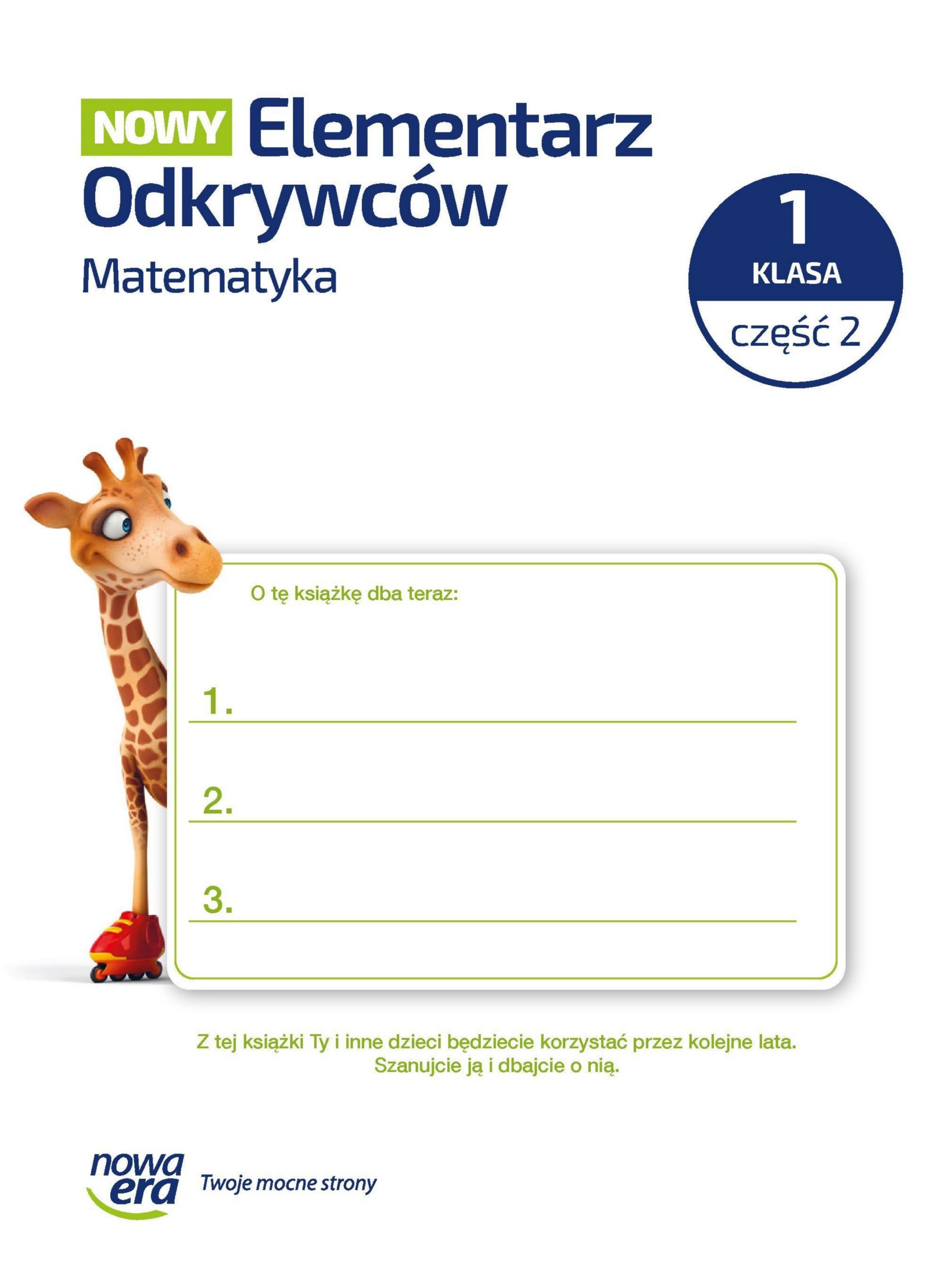 Nowy Elementarz Odkrywcow 1 matematyka cz 2