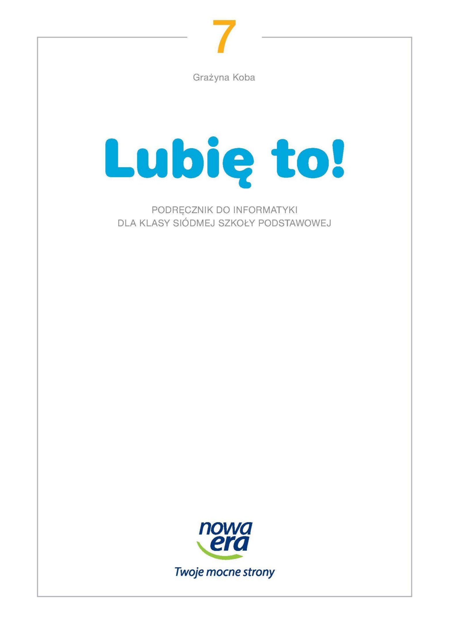 Lubie to 7 podrecznik