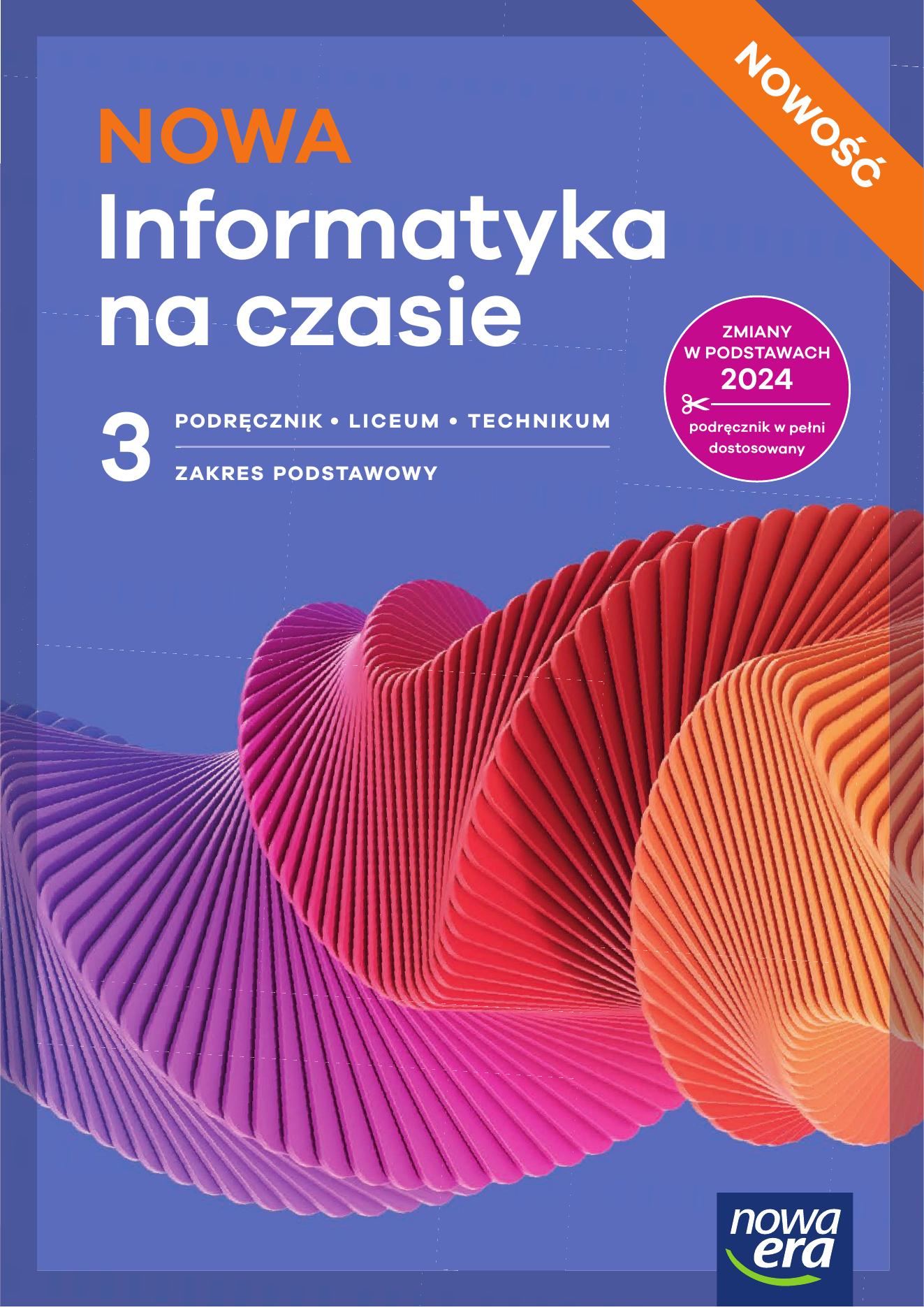 NOWA Informatyka na czasie kl 3 ZP