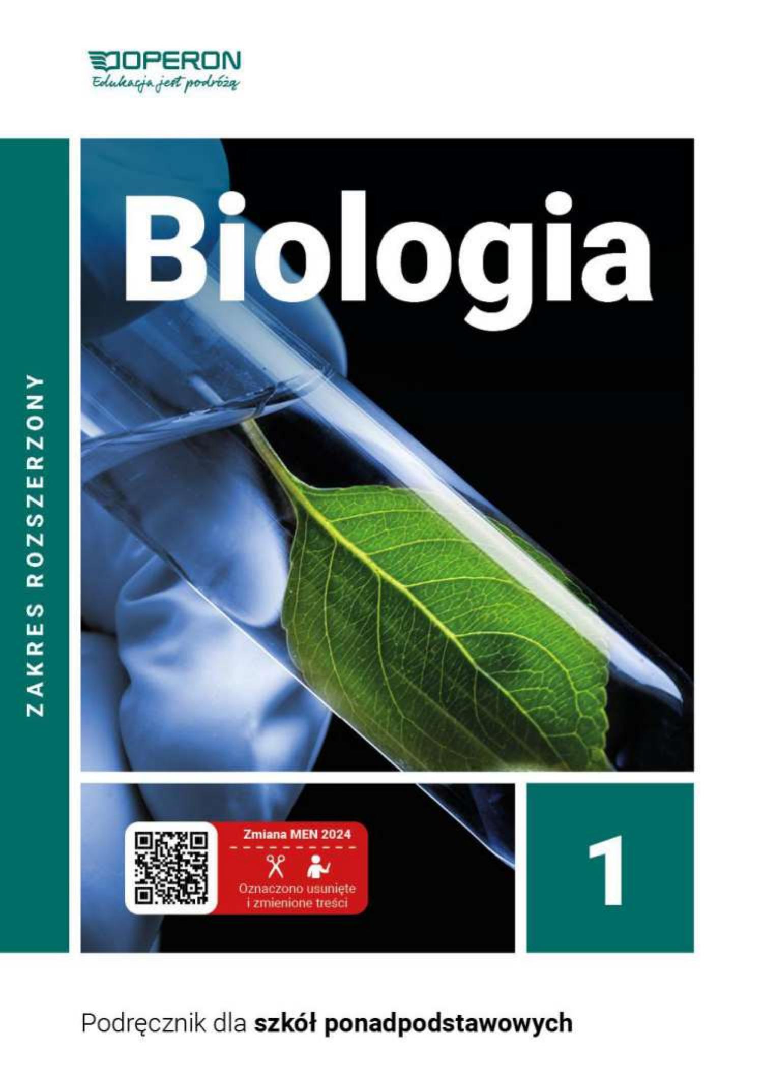 biologia 1 zakres rozszerzony liceum i technikum