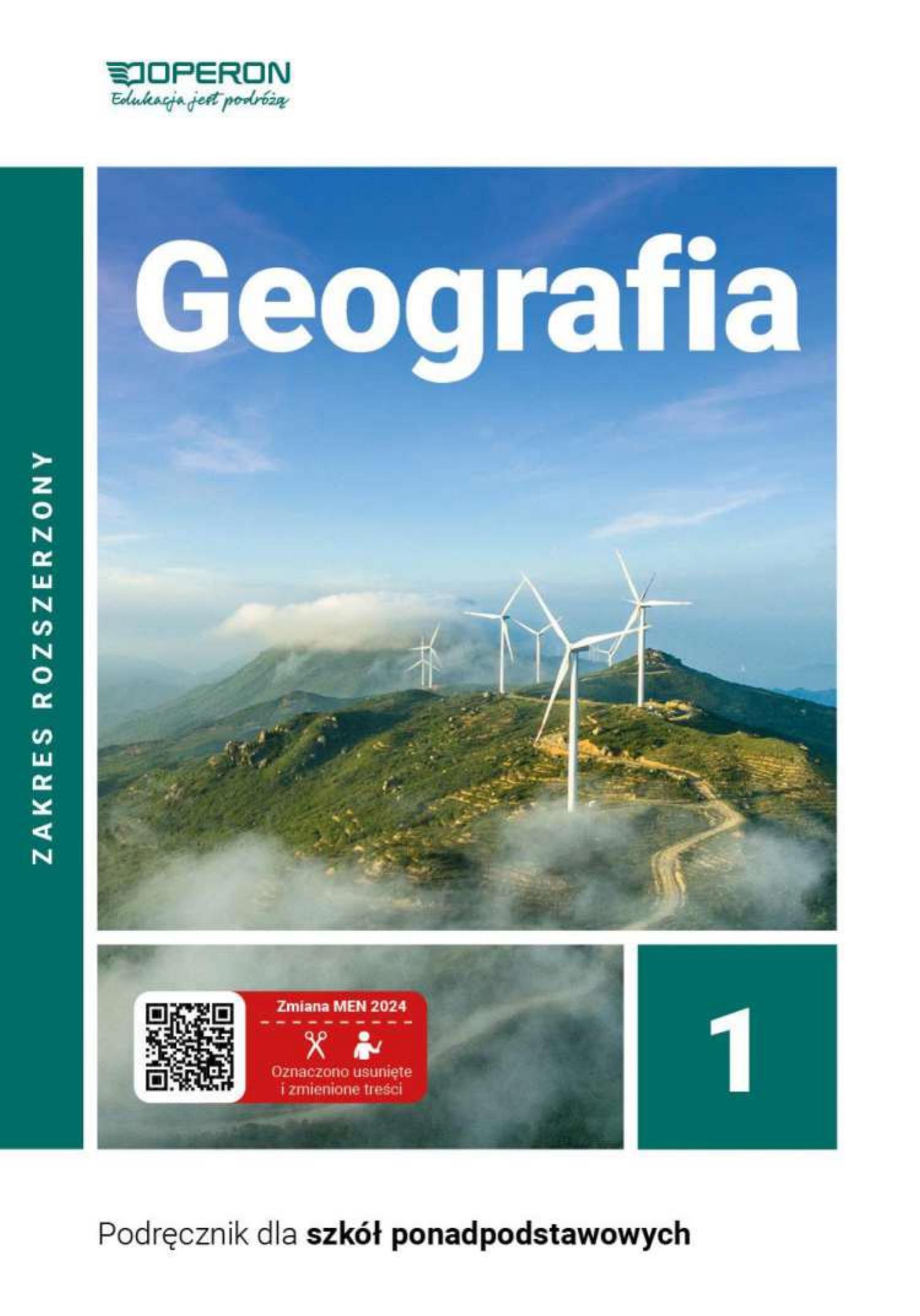 geografia 1 zakres rozszerzony liceum i technikum