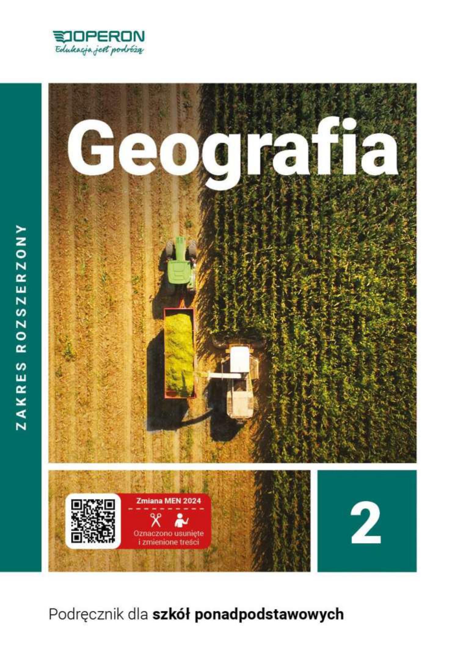 geografia 2 zakres rozszerzony liceum i technikum