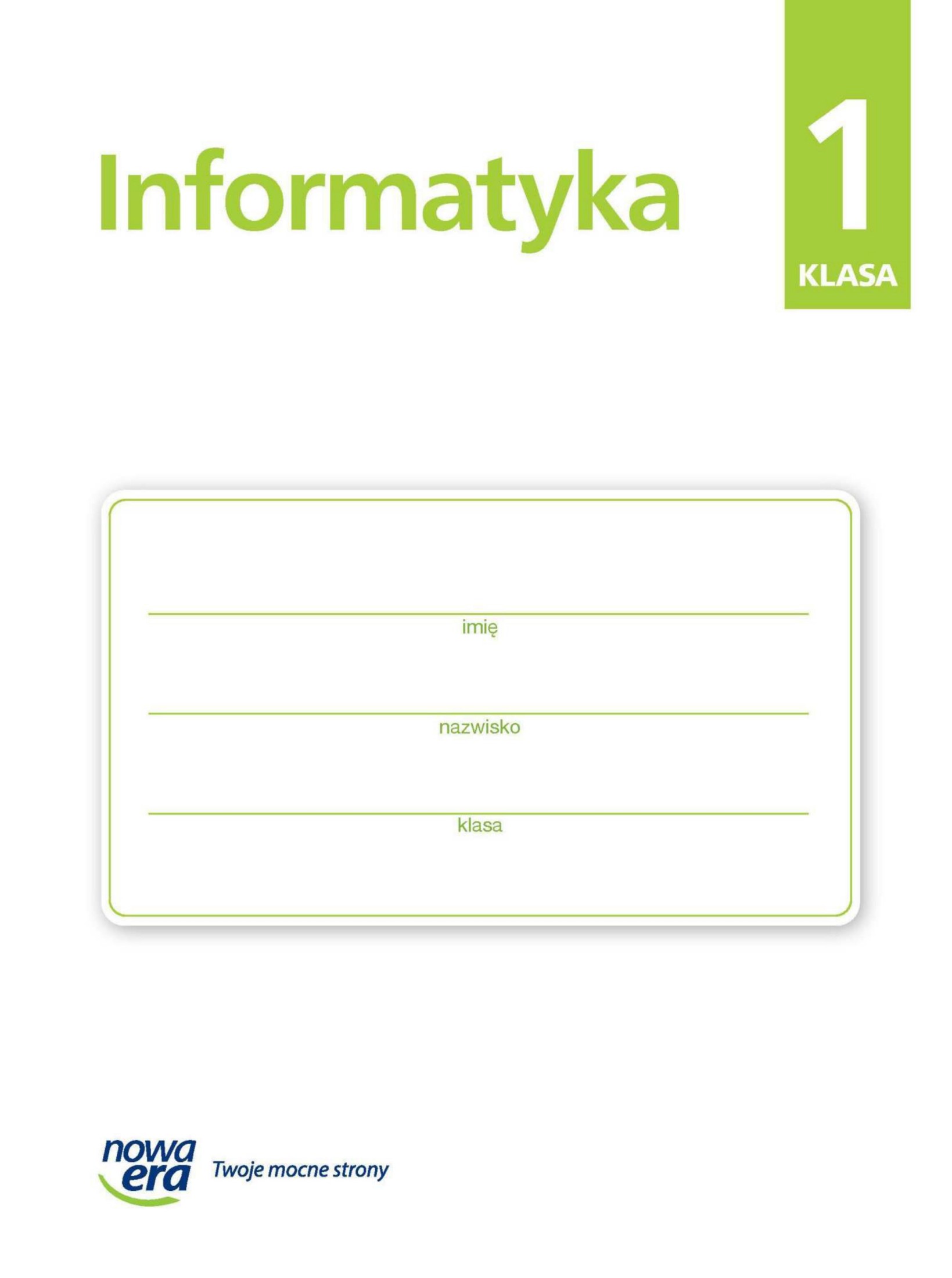 Informatyka klasa 1
