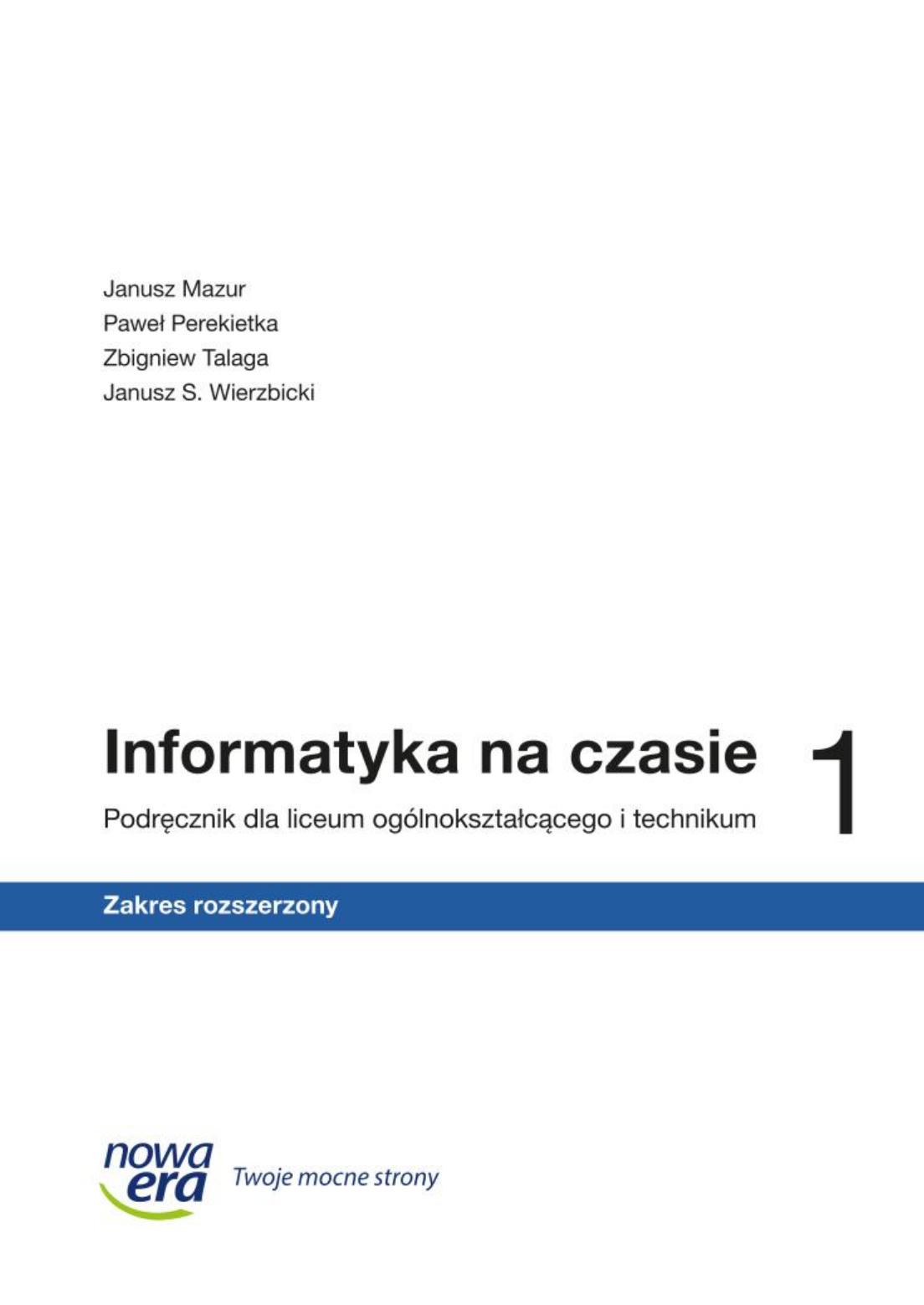 informatyka na czasie 1 ZR 2024