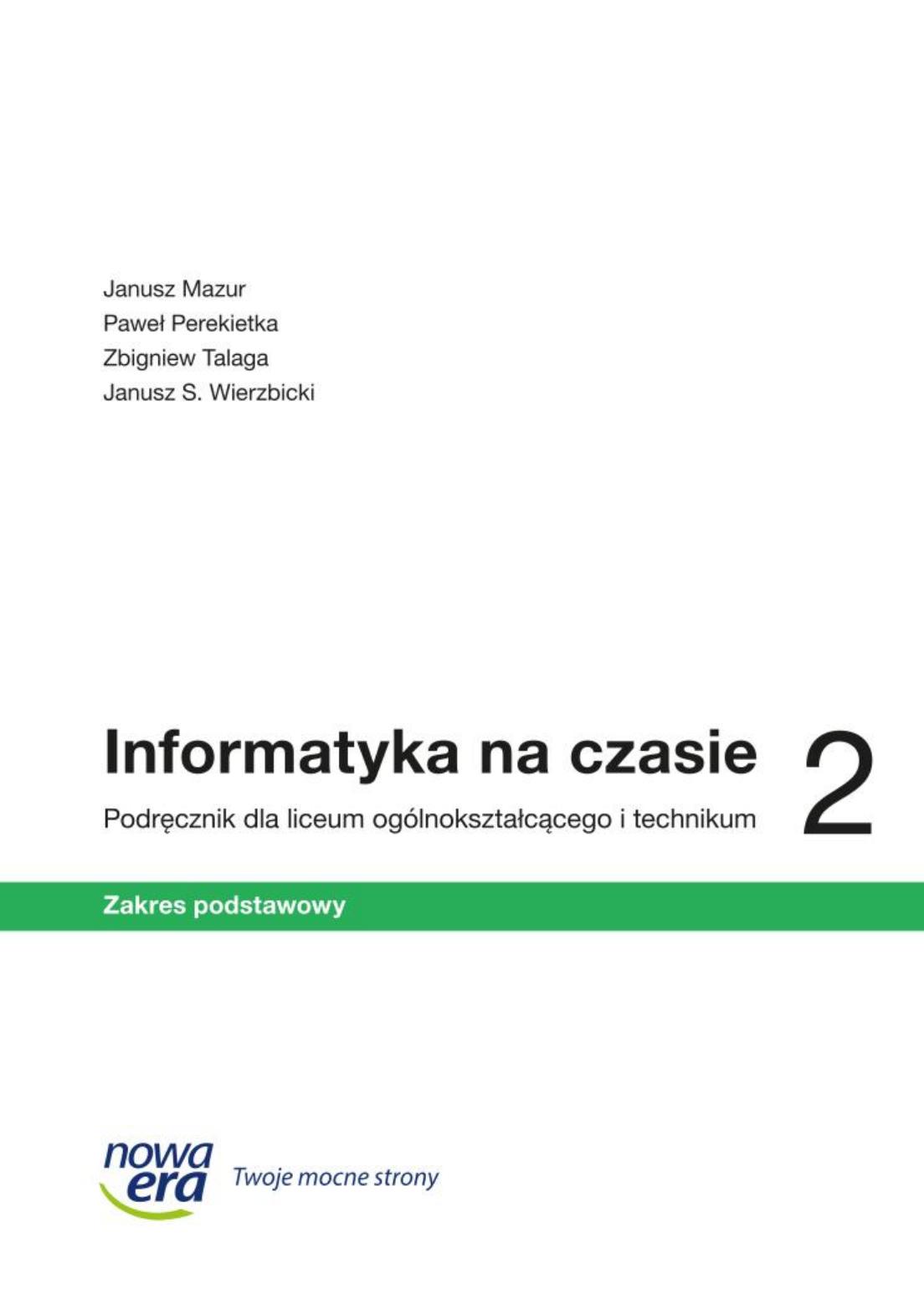 informatyka na czasie 2 ZP 2024