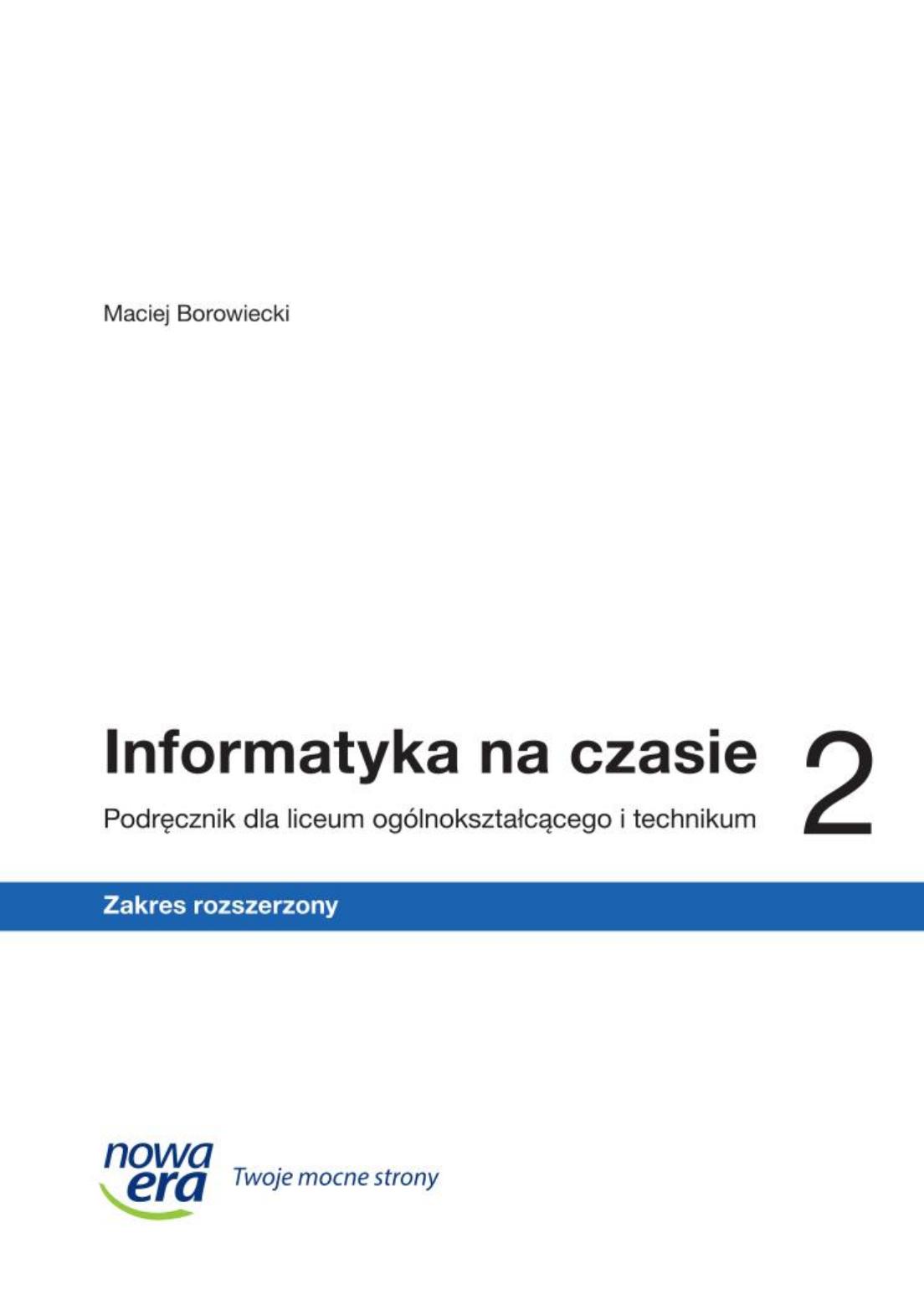 informatyka na czasie 2 ZR 2024