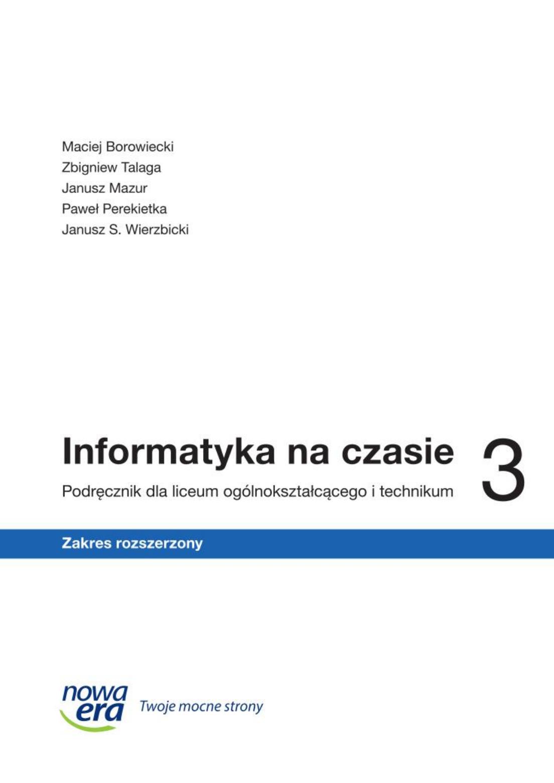 informatyka na czasie 3 ZR 2024