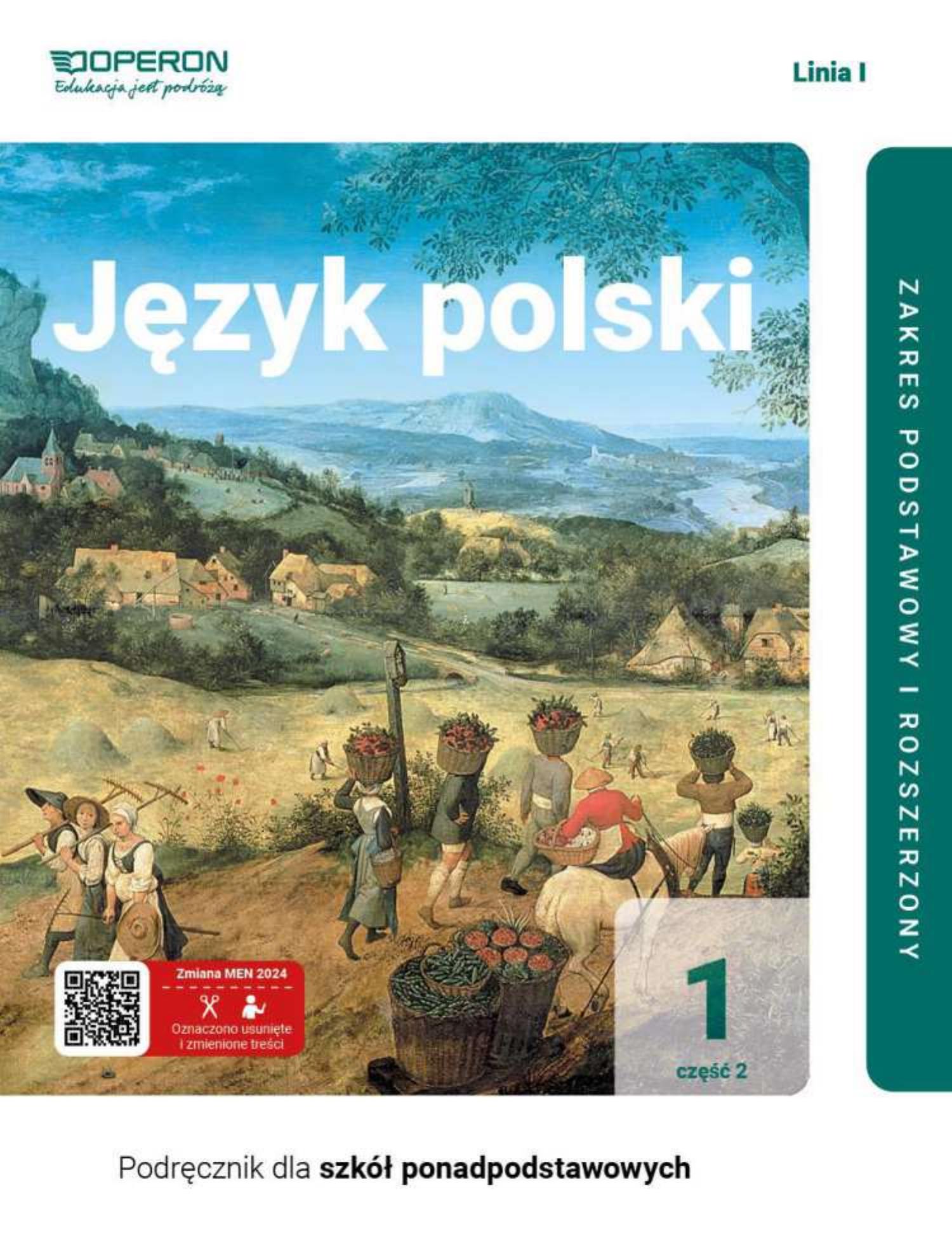 jezyk polski 1 cz 2 zakres podstawowy i rozszerzony liceum i technikum