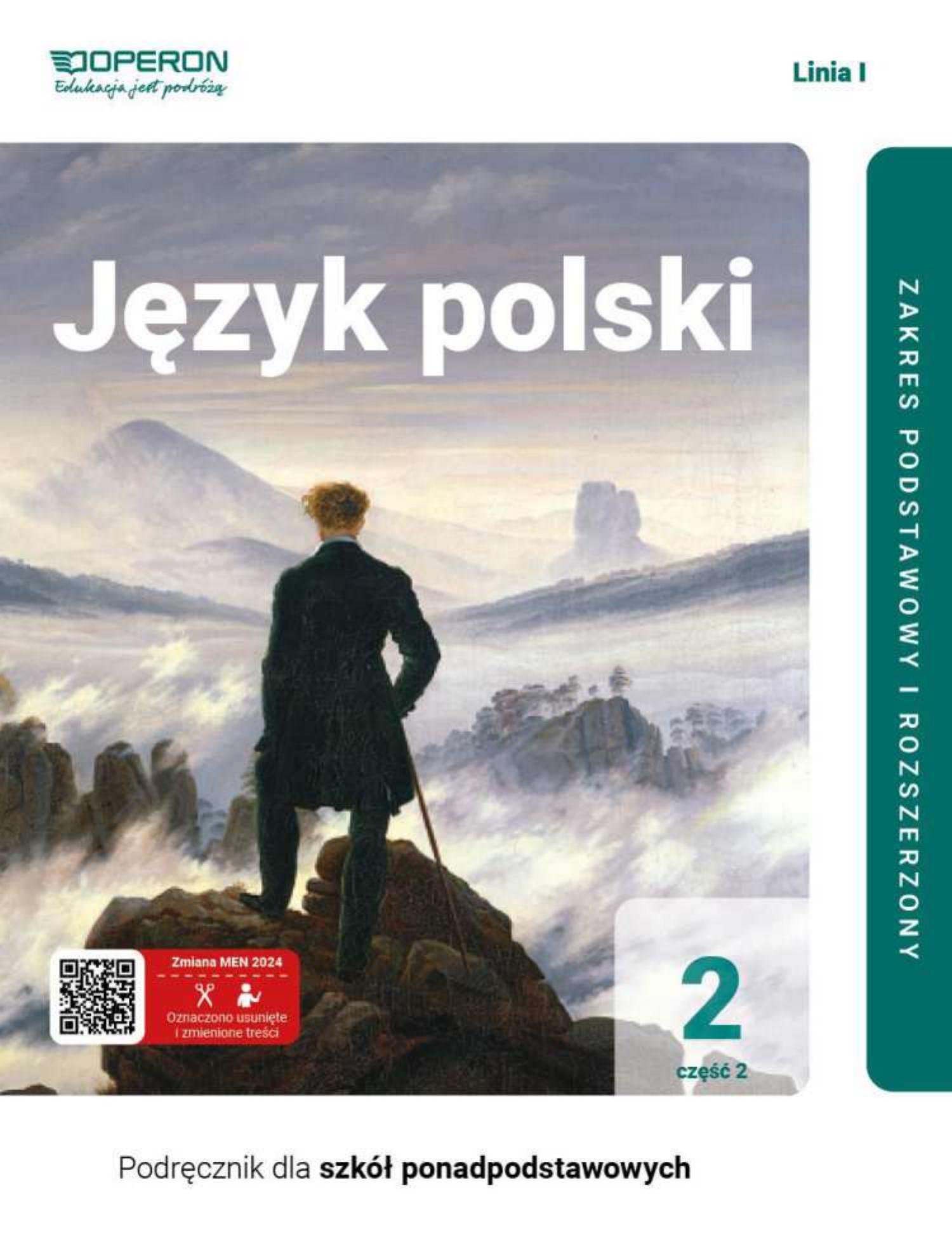 jezyk polski 2 cz 2 zakres podstawowy i rozszerzony liceum i technikum