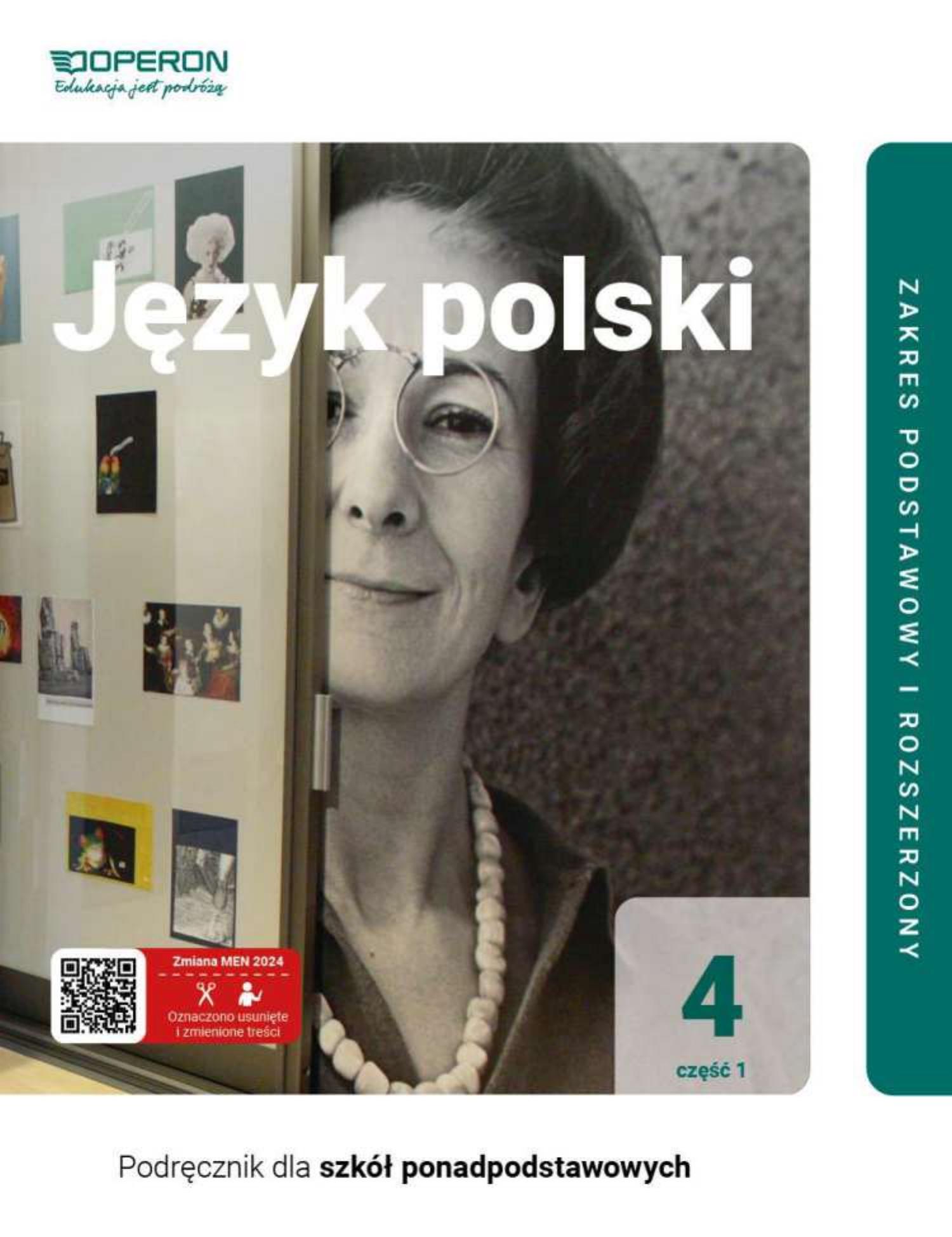jezyk polski 4 cz 1 zakres podstawowy i rozszerzony liceum i technikum