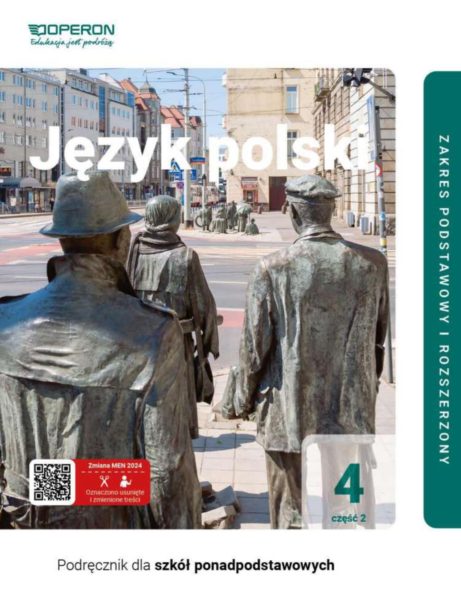jezyk polski 4 cz 2 zakres podstawowy i rozszerzony liceum i technikum