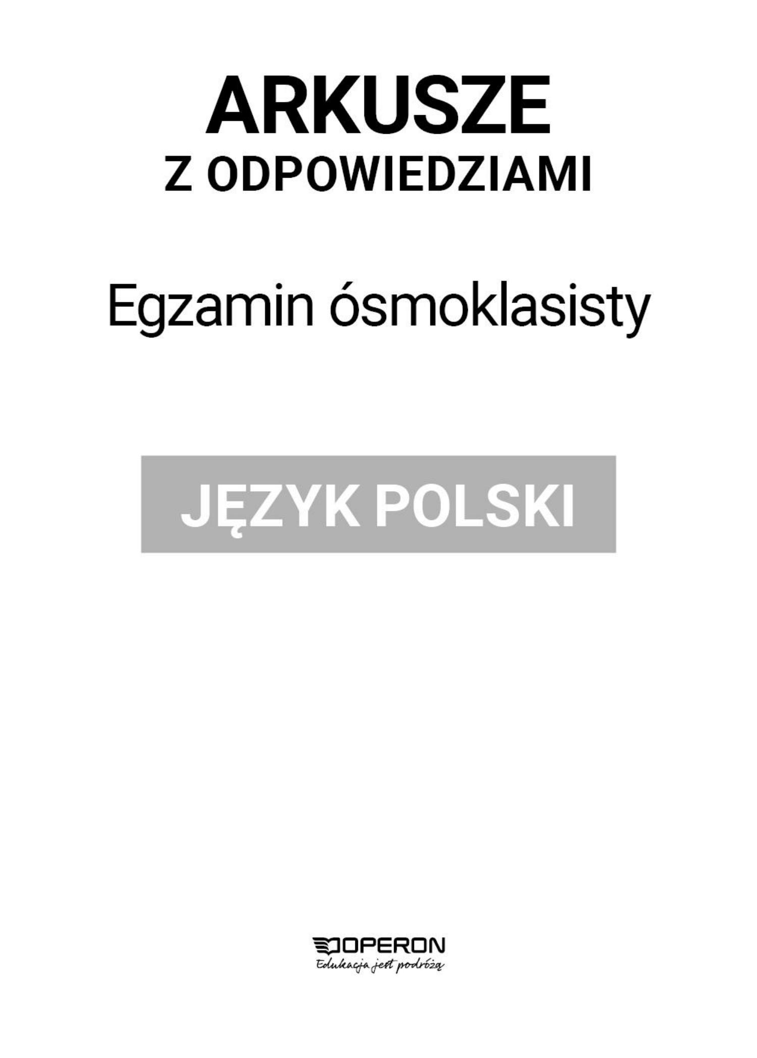 jezyk polski arkusze