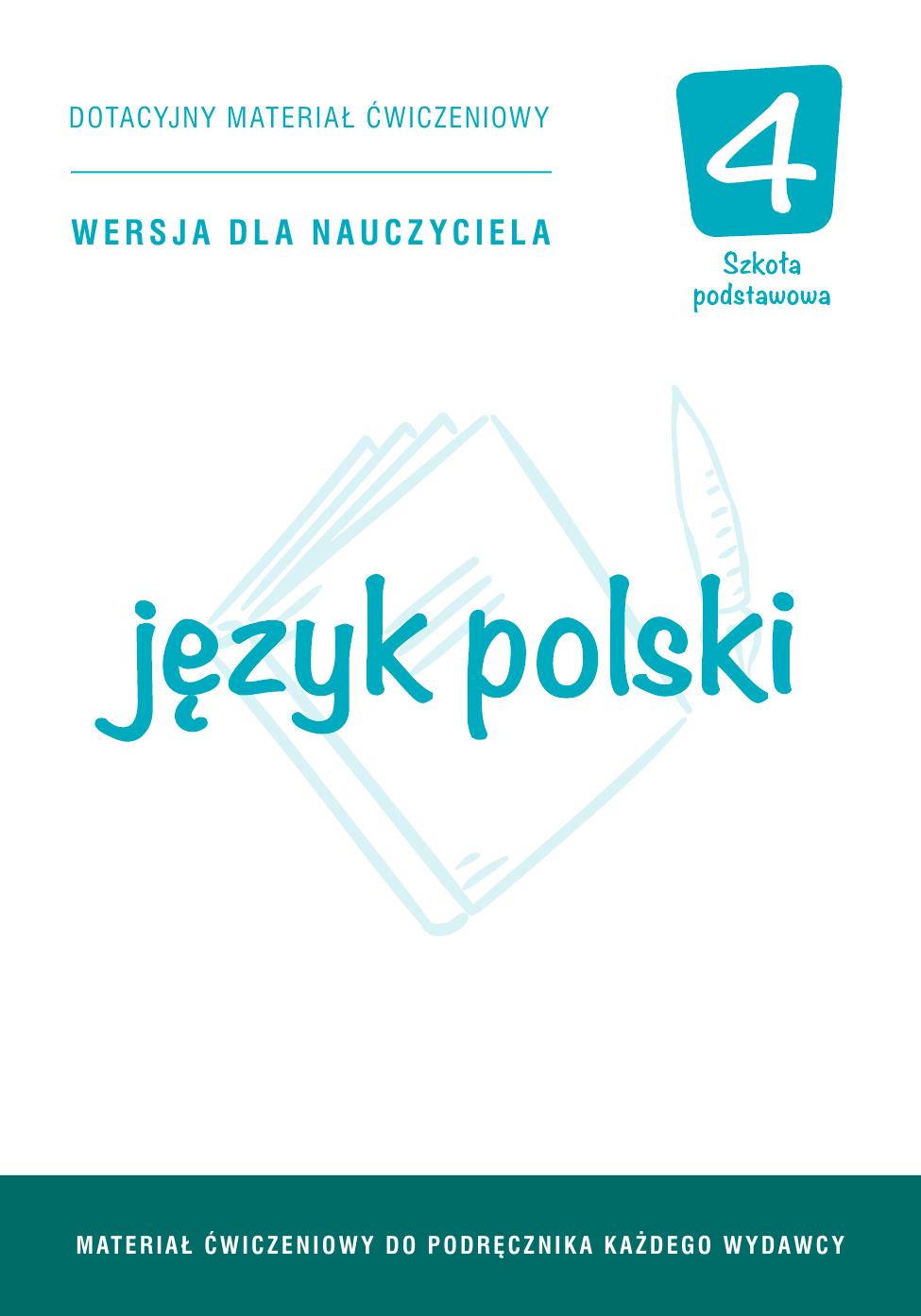 jezyk polski 4. uniwersalny zeszyt cwiczen. nauczyciel