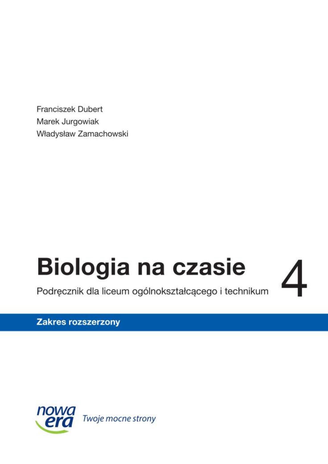 biologia na czasie 4 ZR 2024