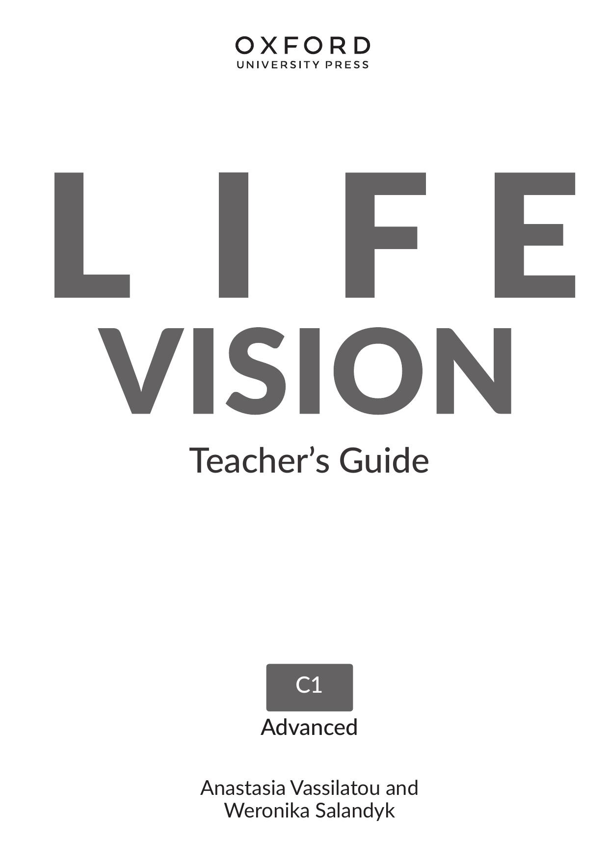 life vision advanced teacher's guide