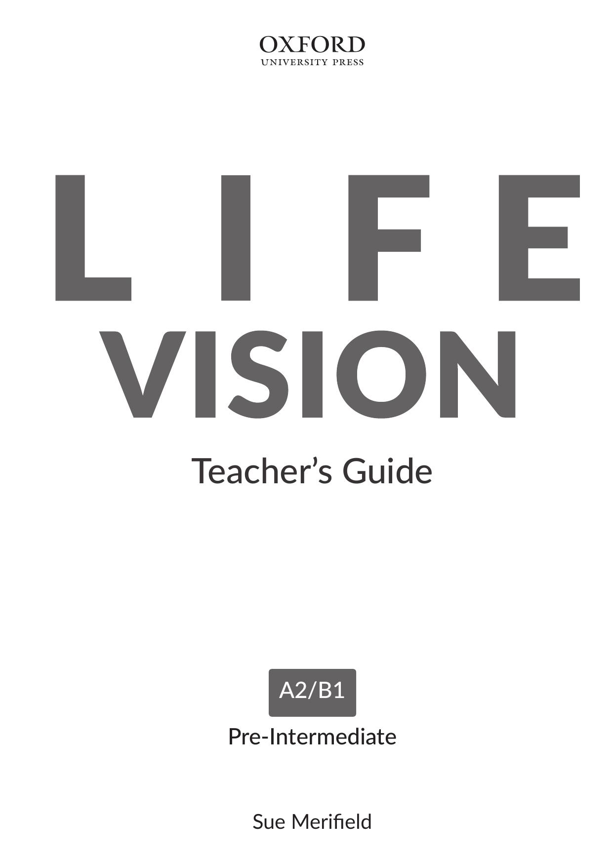 life vision pre intermediate teacher's guide