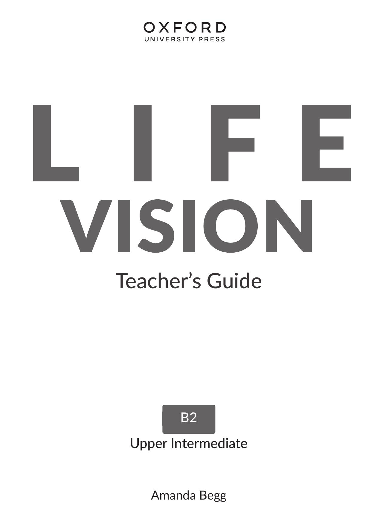 life vision upper intermediate teacher's guide