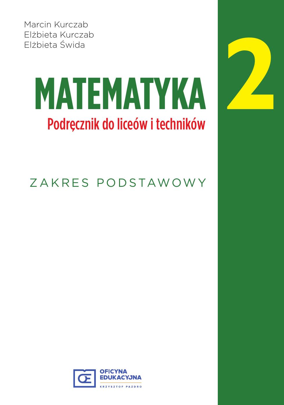matematyka 2 zakres podstawowy pazdro