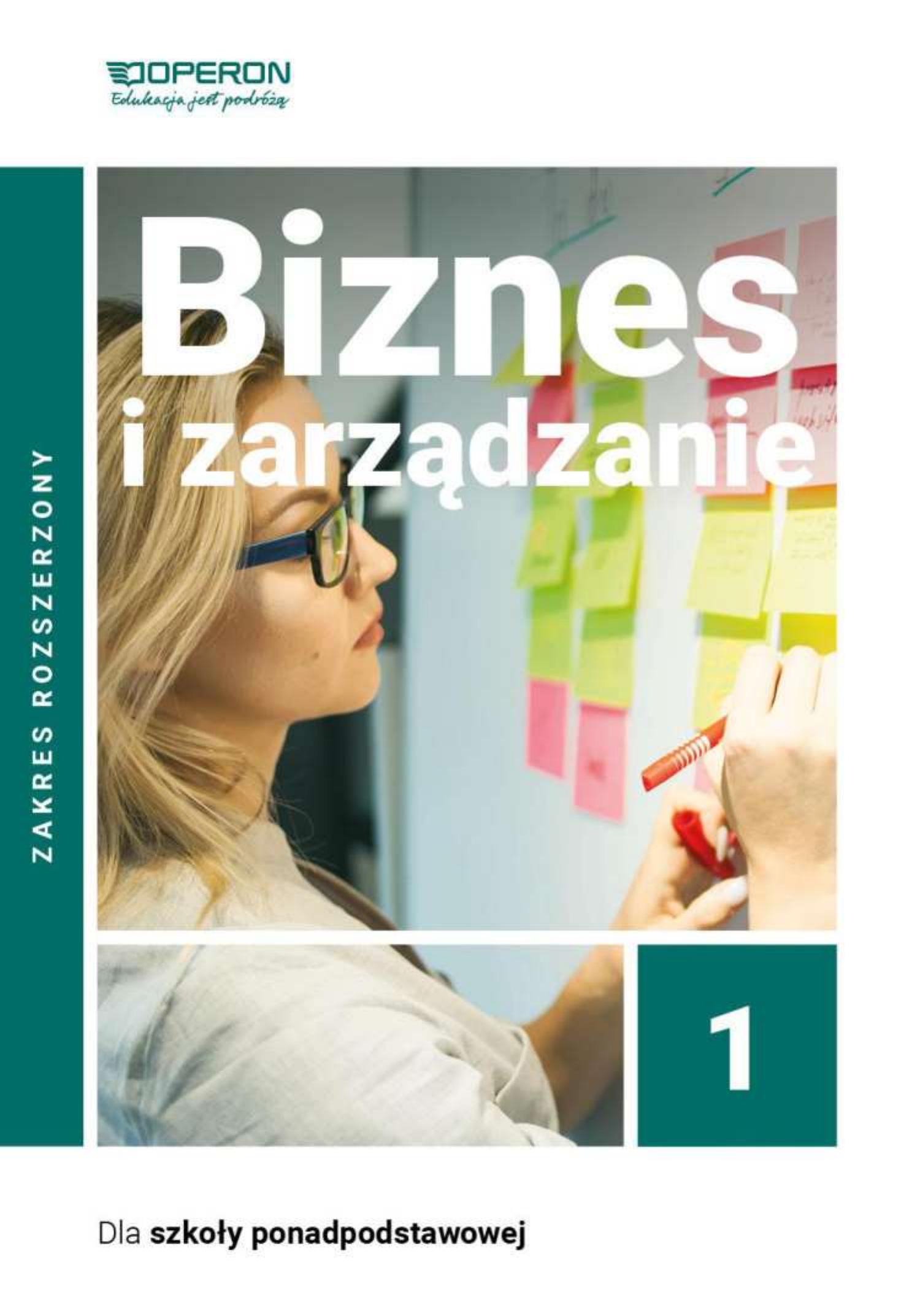 biznes i zarzadzanie 1 zakres rozszerzony liceum i technikum