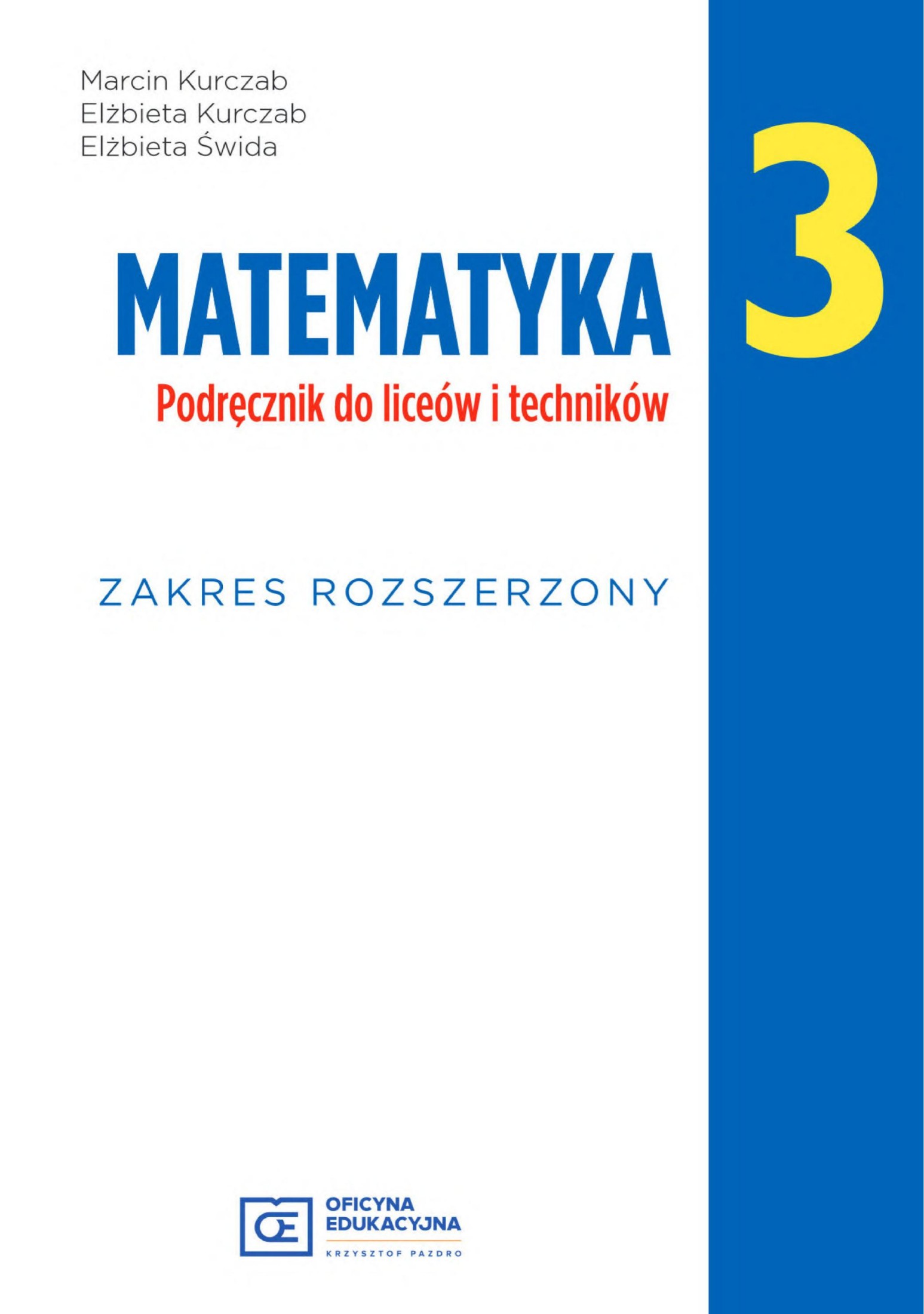 matematyka 3 zakres rozszerzony pazdro