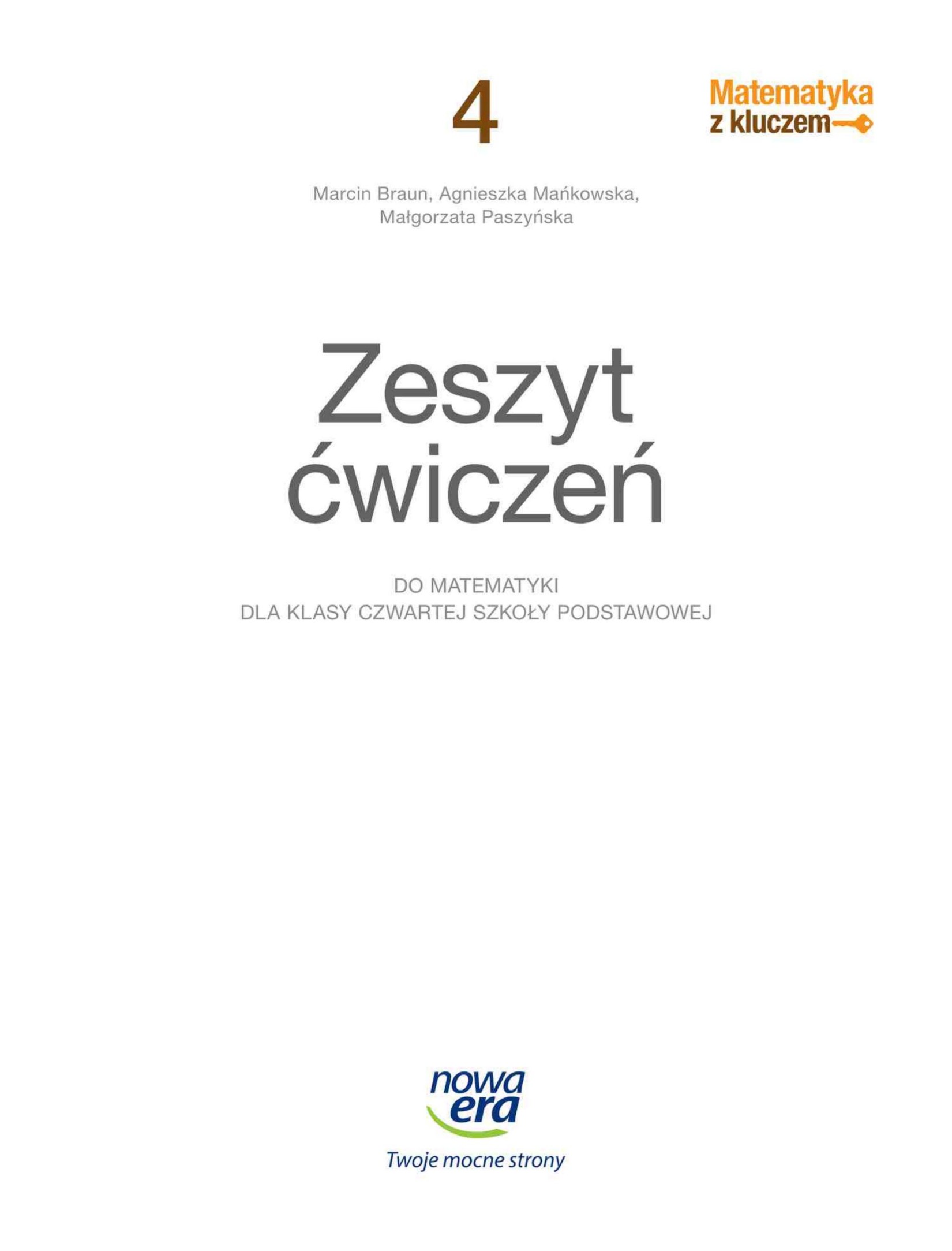 matematyka z kluczem 4 ćwiczenia