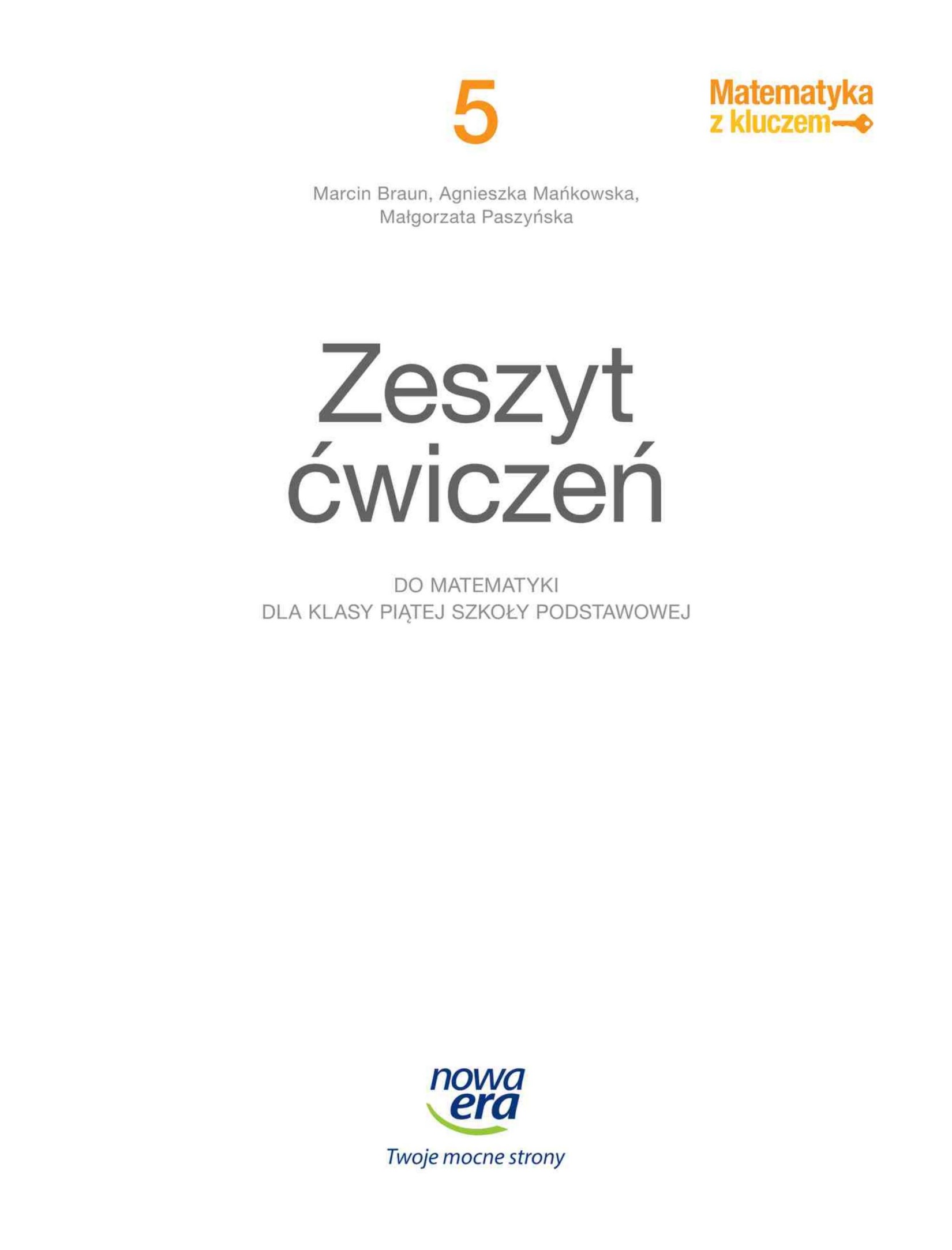 matematyka z kluczem 5 ćwiczenia