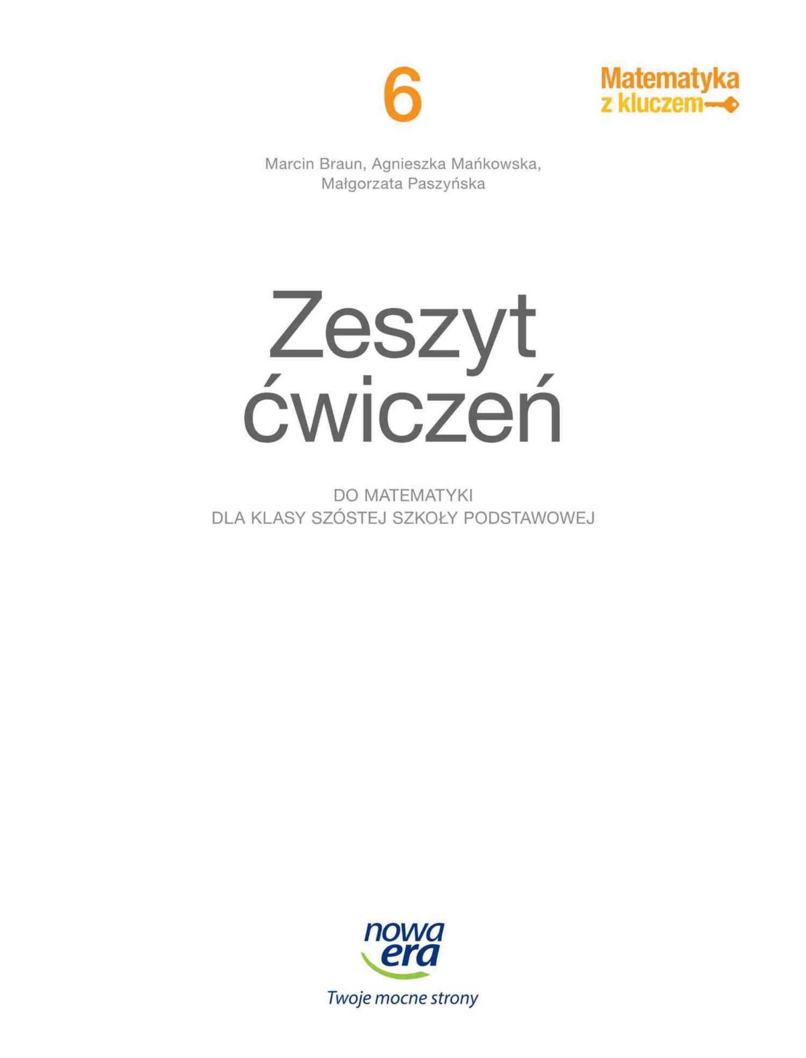 matematyka z kluczem 6 ćwiczenia