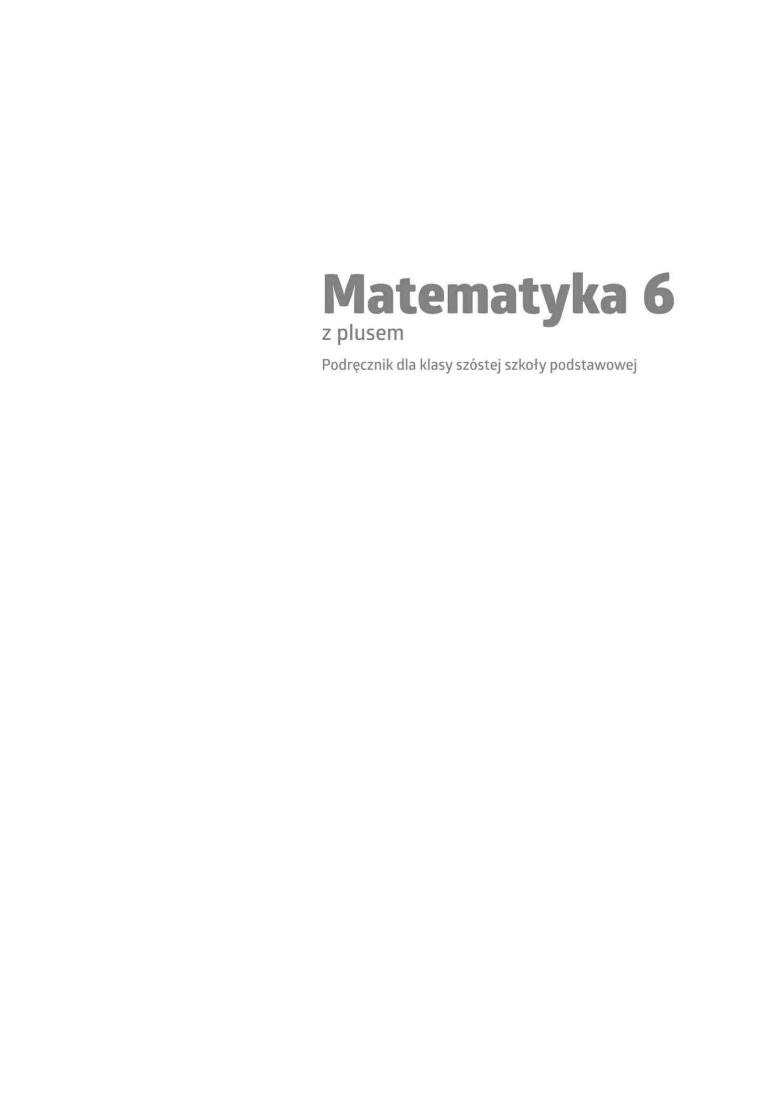 matematyka z plusem 6