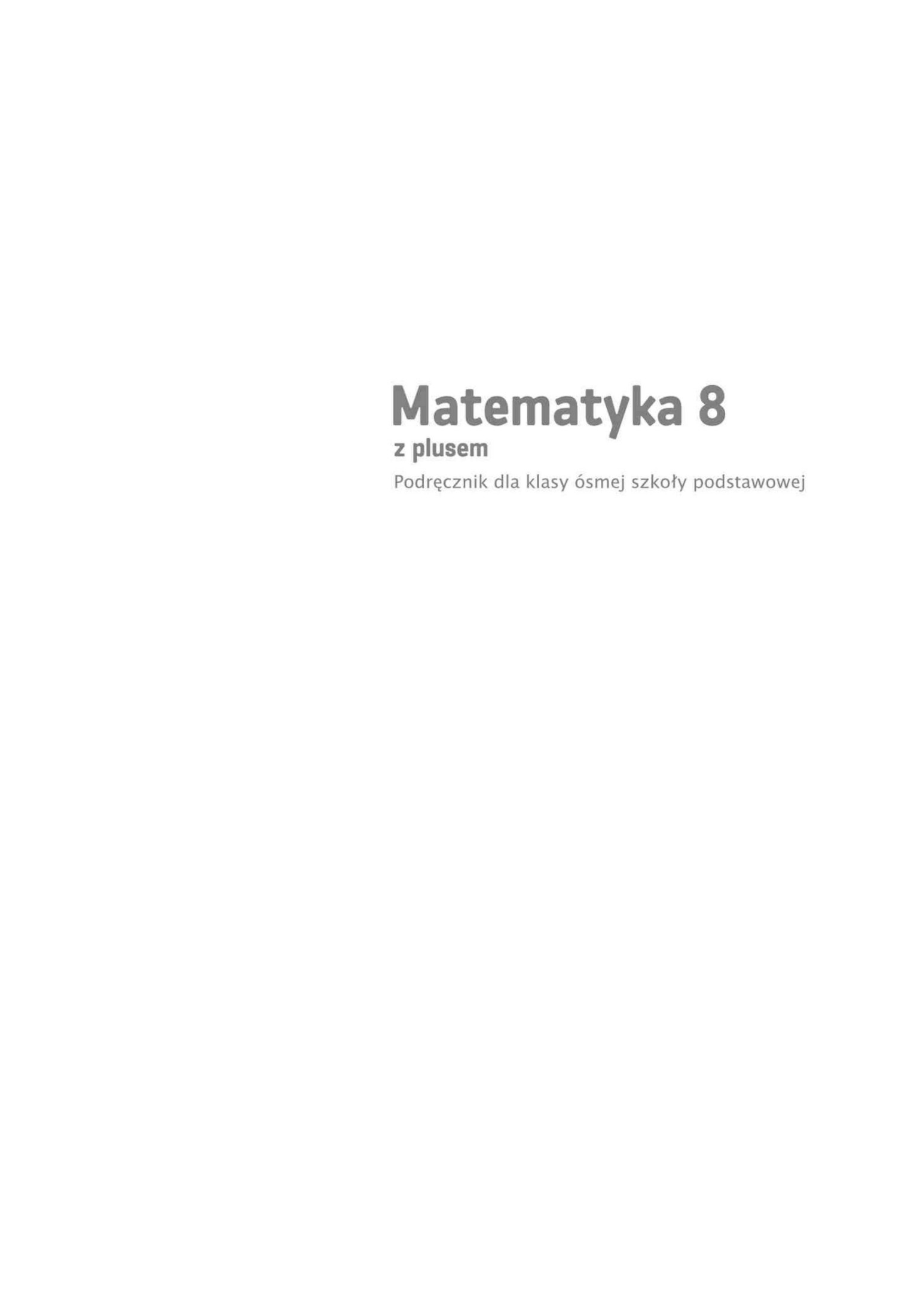 matematyka z plusem 8