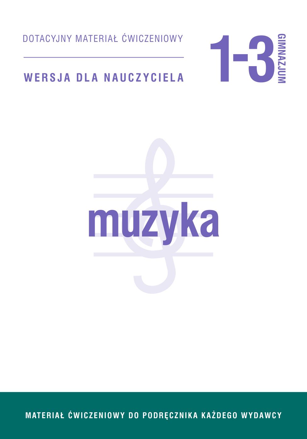 muzyka. uniwersalny zeszyt cwiczen. nauczyciel