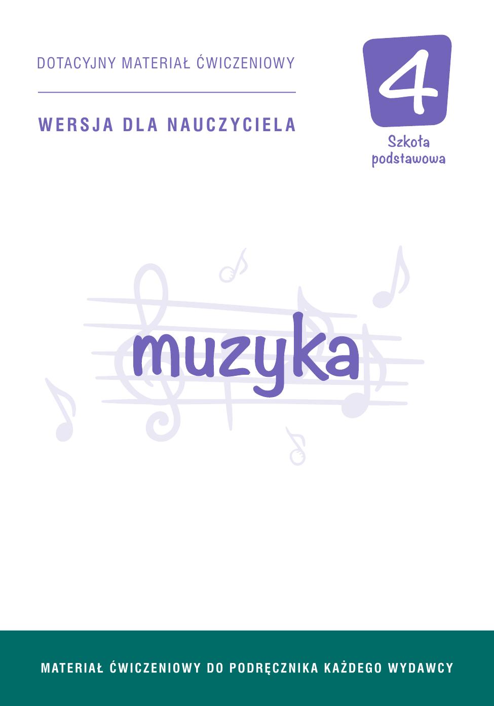 muzyka 4. uniwersalny zeszyt cwiczen. nauczyciel