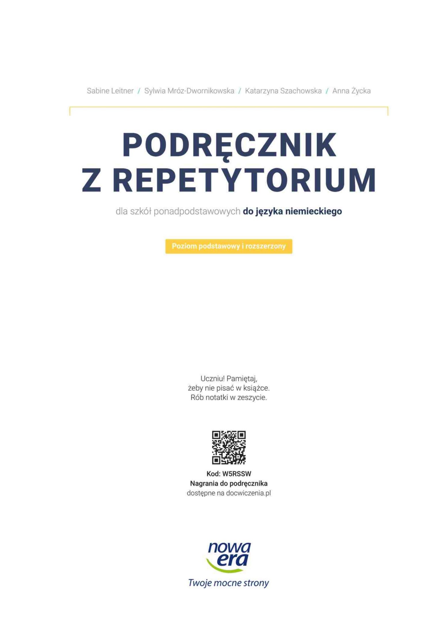 niemiecki podrecznik z repetytorium poziom podstawowy i rozszerzony