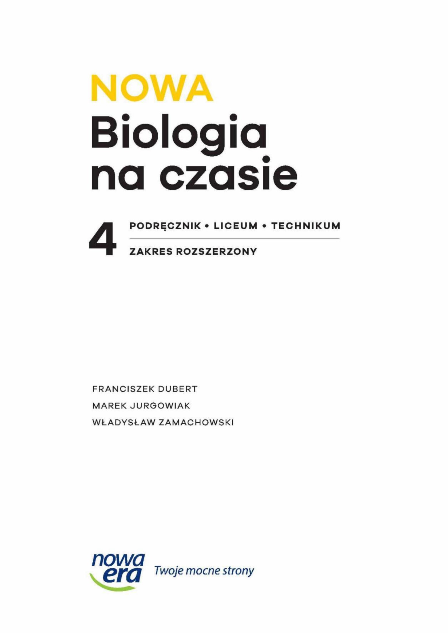 nowa biologia na czasie 4 ZR