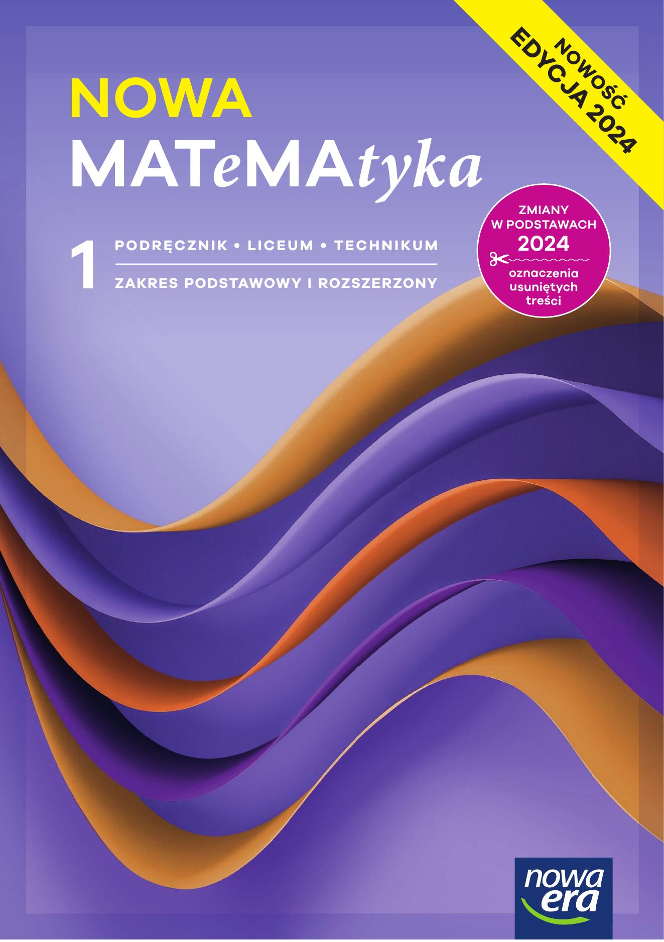 nowa matematyka 1 zakres podstawowy i rozszerzony
