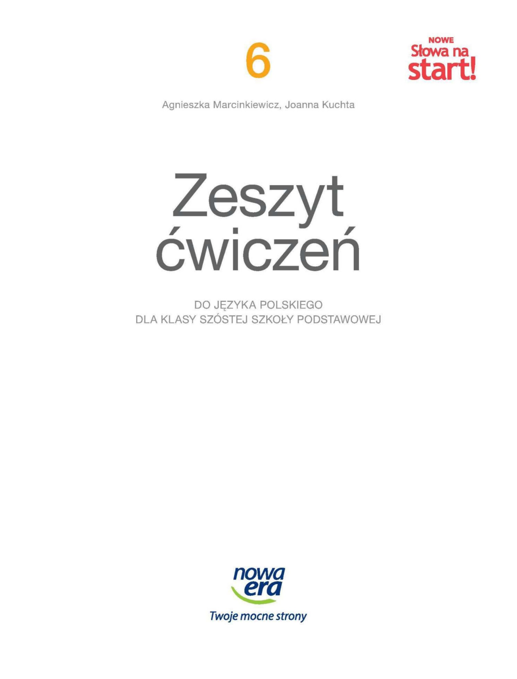 Nowe slowa na start Zeszyt cwiczen