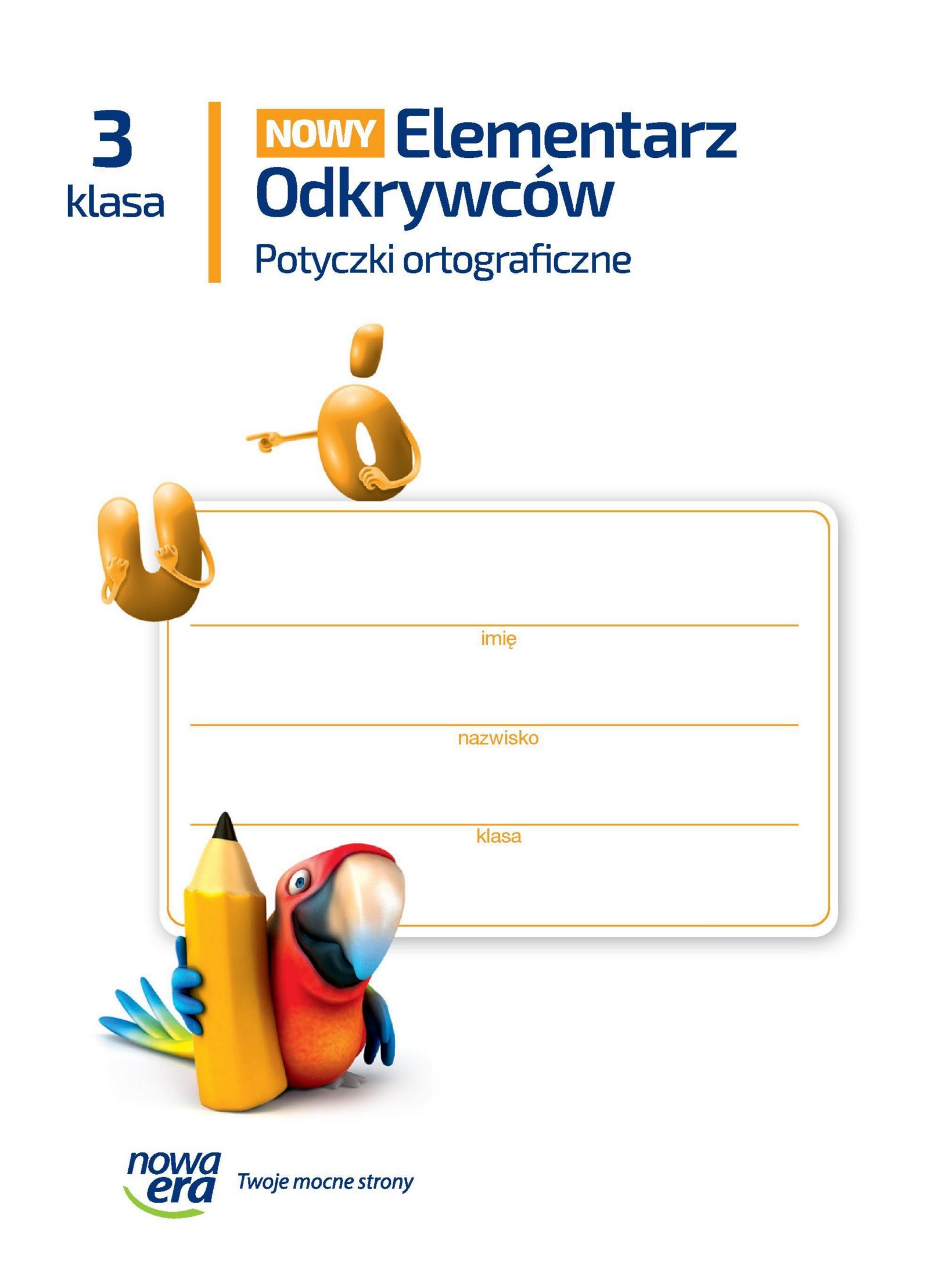 nowy elementarz odkrywcow potyczki ortograficzne klasa 3