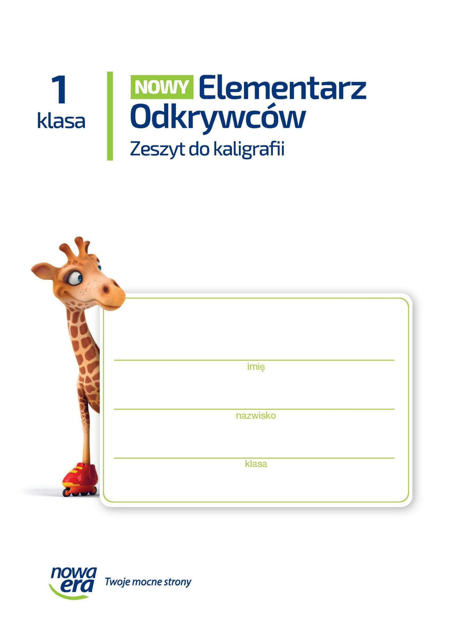 nowy elementarz odkrywcow zeszyt do kaligrafii matematycznej klasa 1