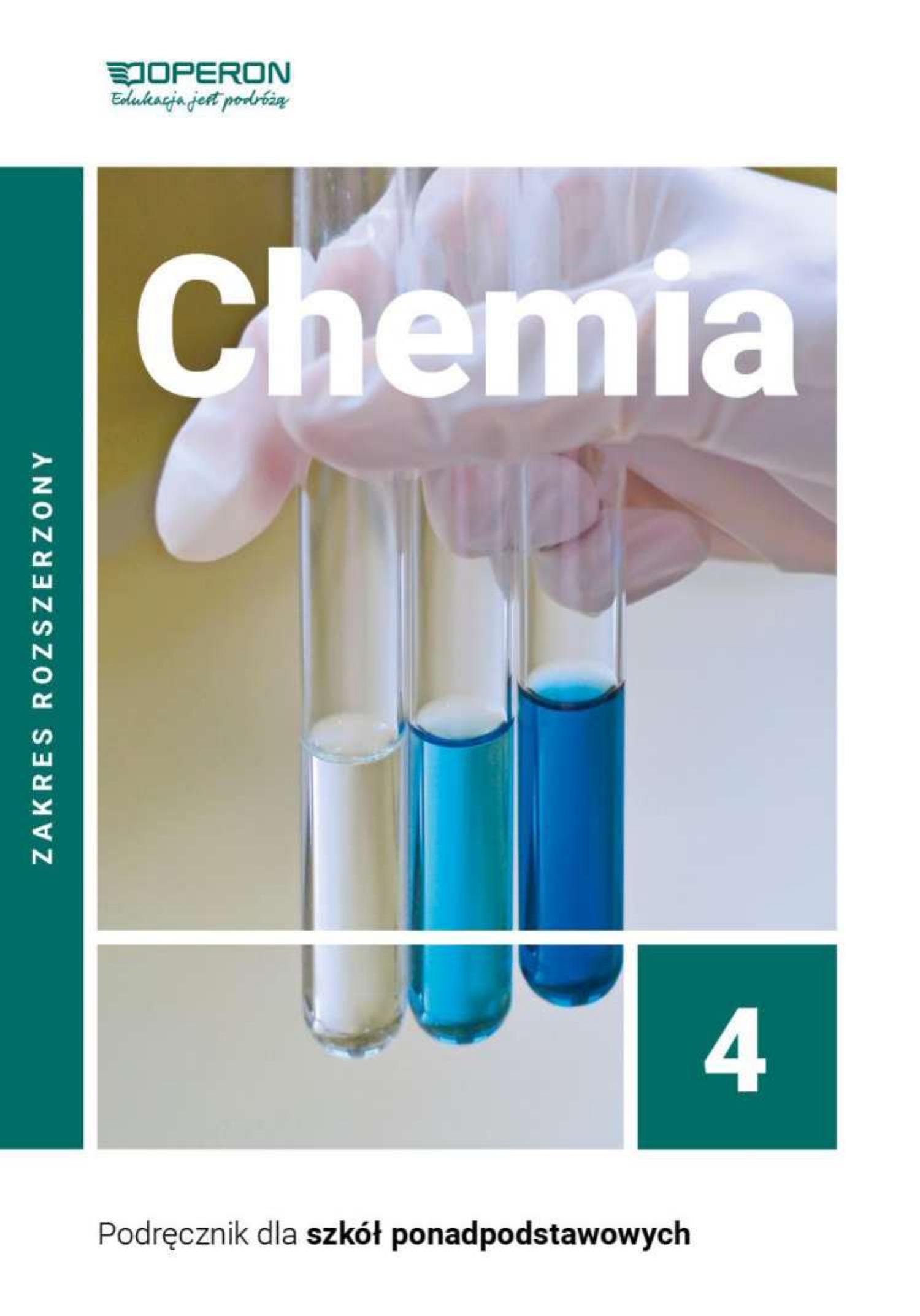 chemia 4 zakres rozszerzony liceum i technikum