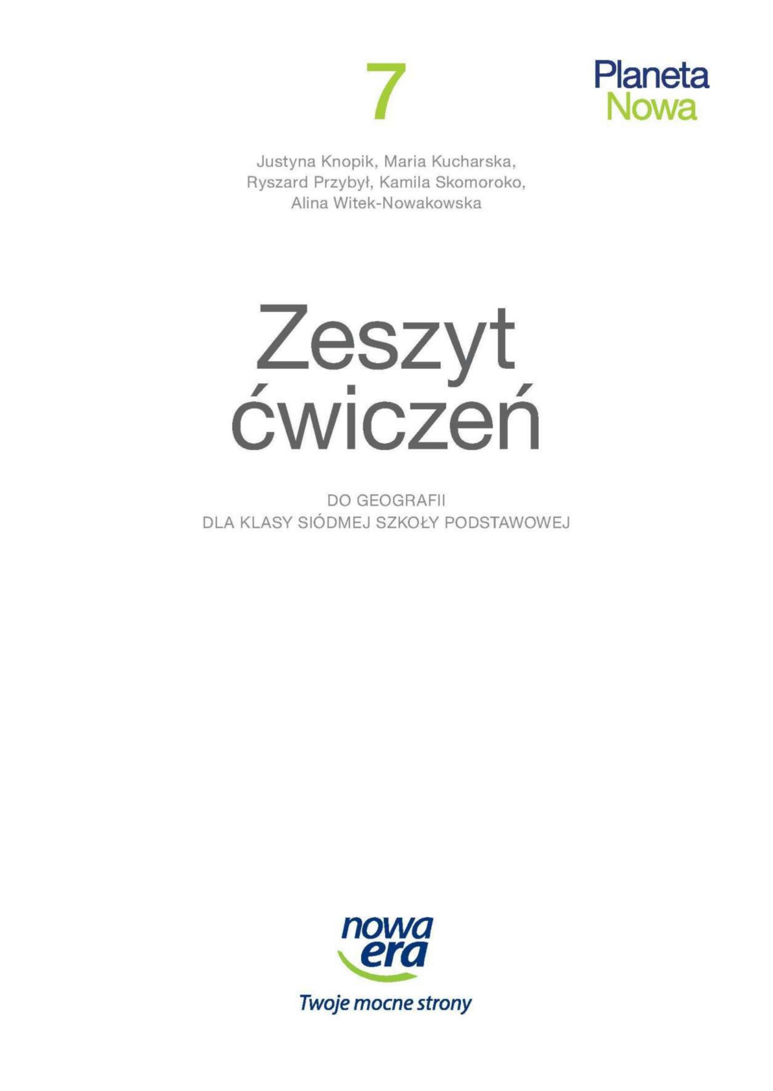 Planeta Nowa 7 zeszyt cwiczen do geografii dla klasy siodmej szkoly podstawowej