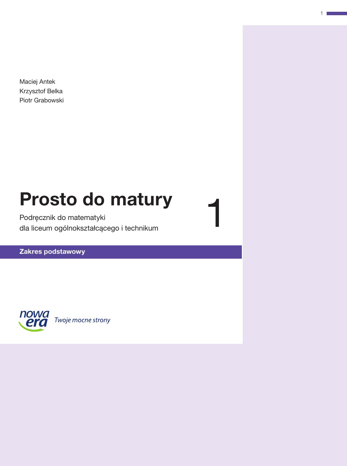 podrecznik nauczyciela prosto do matury zp klasa 1 dzial 1