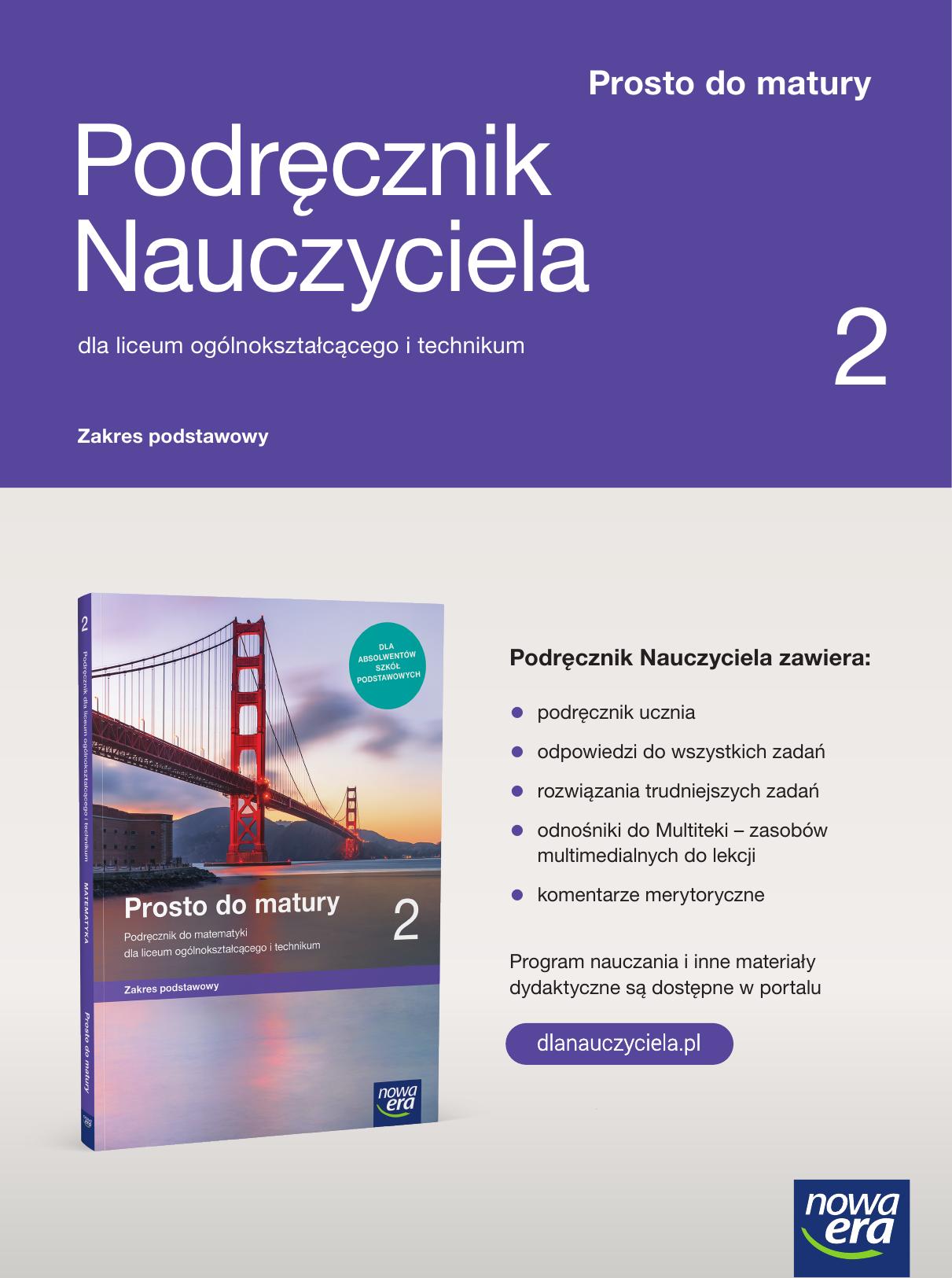podrecznik nauczyciela prosto do matury zp klasa 2 dzial 1