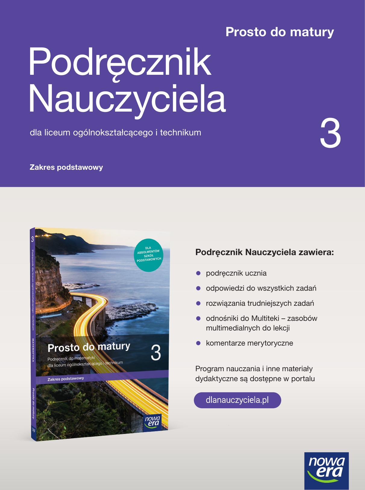 podrecznik nauczyciela prosto do matury zp klasa 3 dzial 1