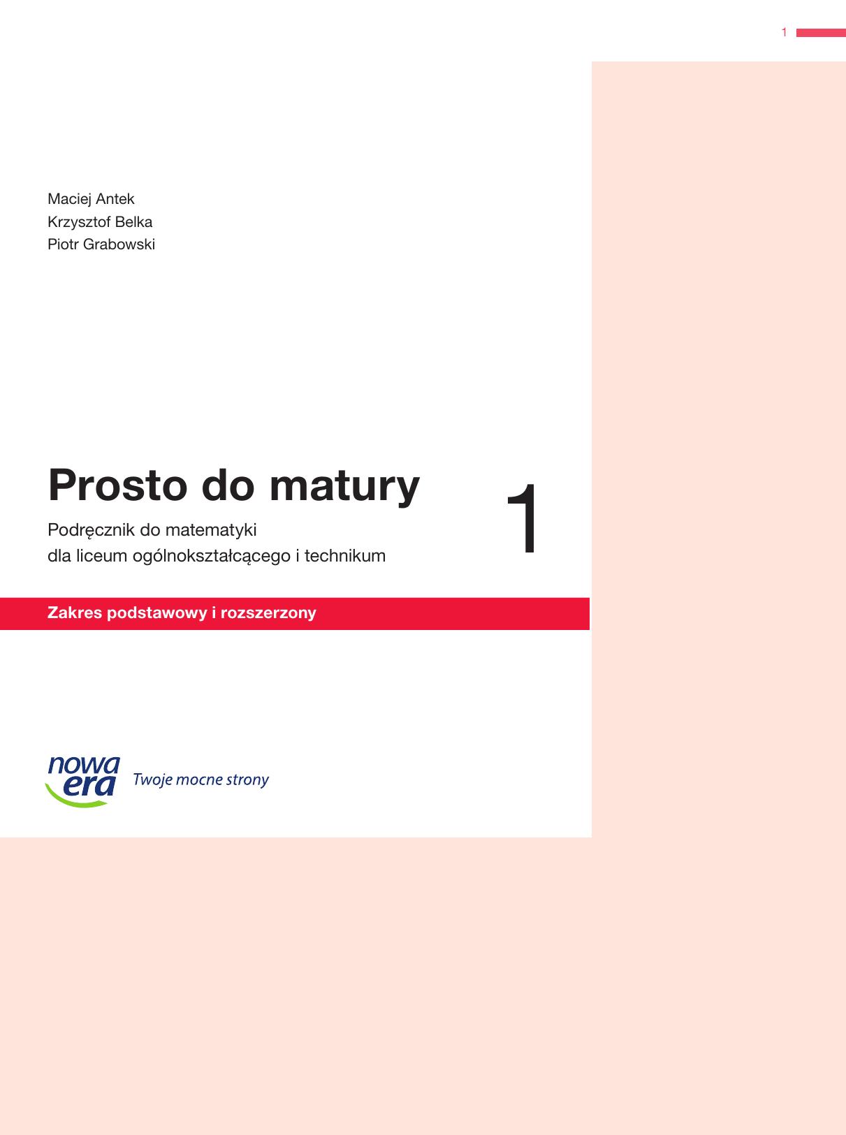 podrecznik nauczyciela prosto do matury zpir klasa 1 dzial 1