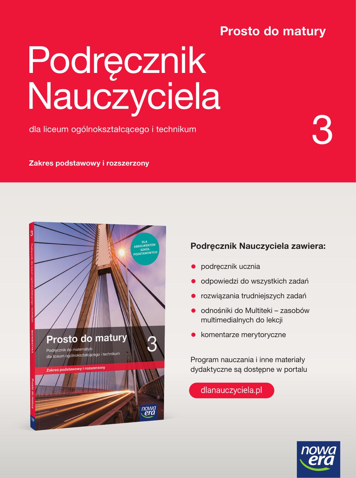 podrecznik nauczyciela prosto do matury zpir klasa 3 dzial 1