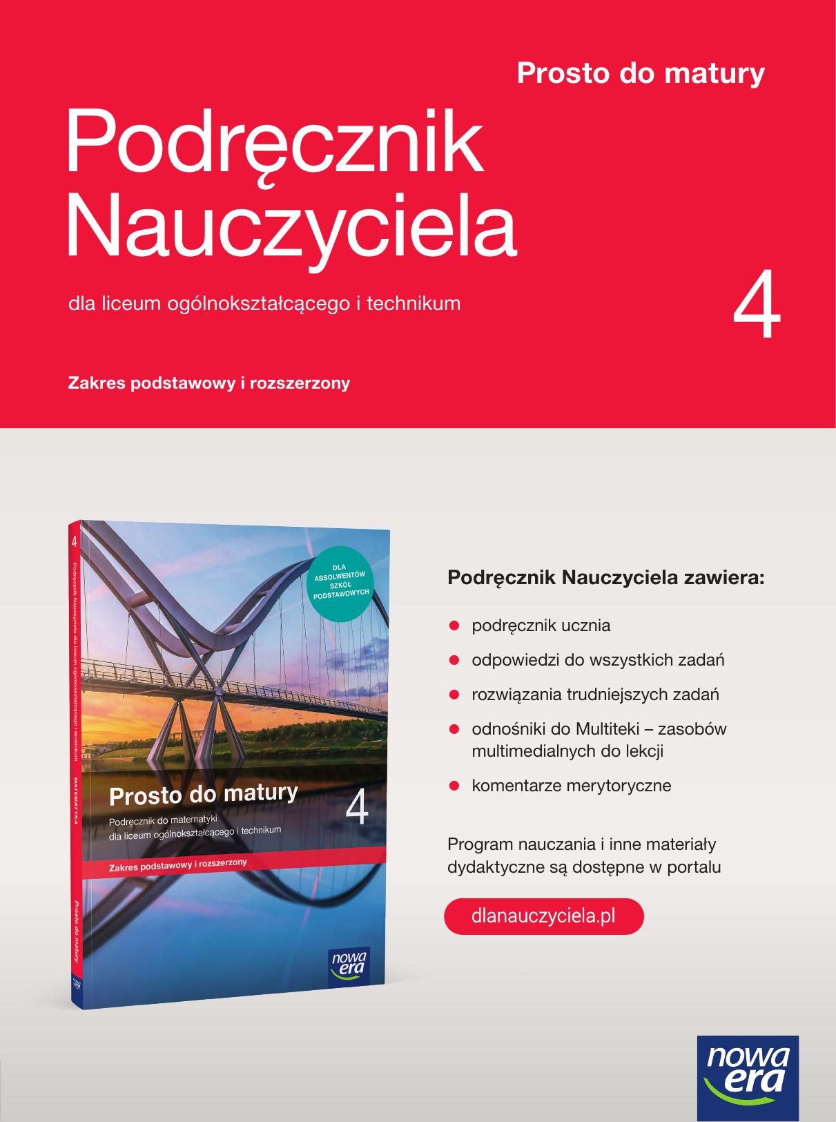 podrecznik nauczyciela prosto do matury zpir klasa 4 dzial 1