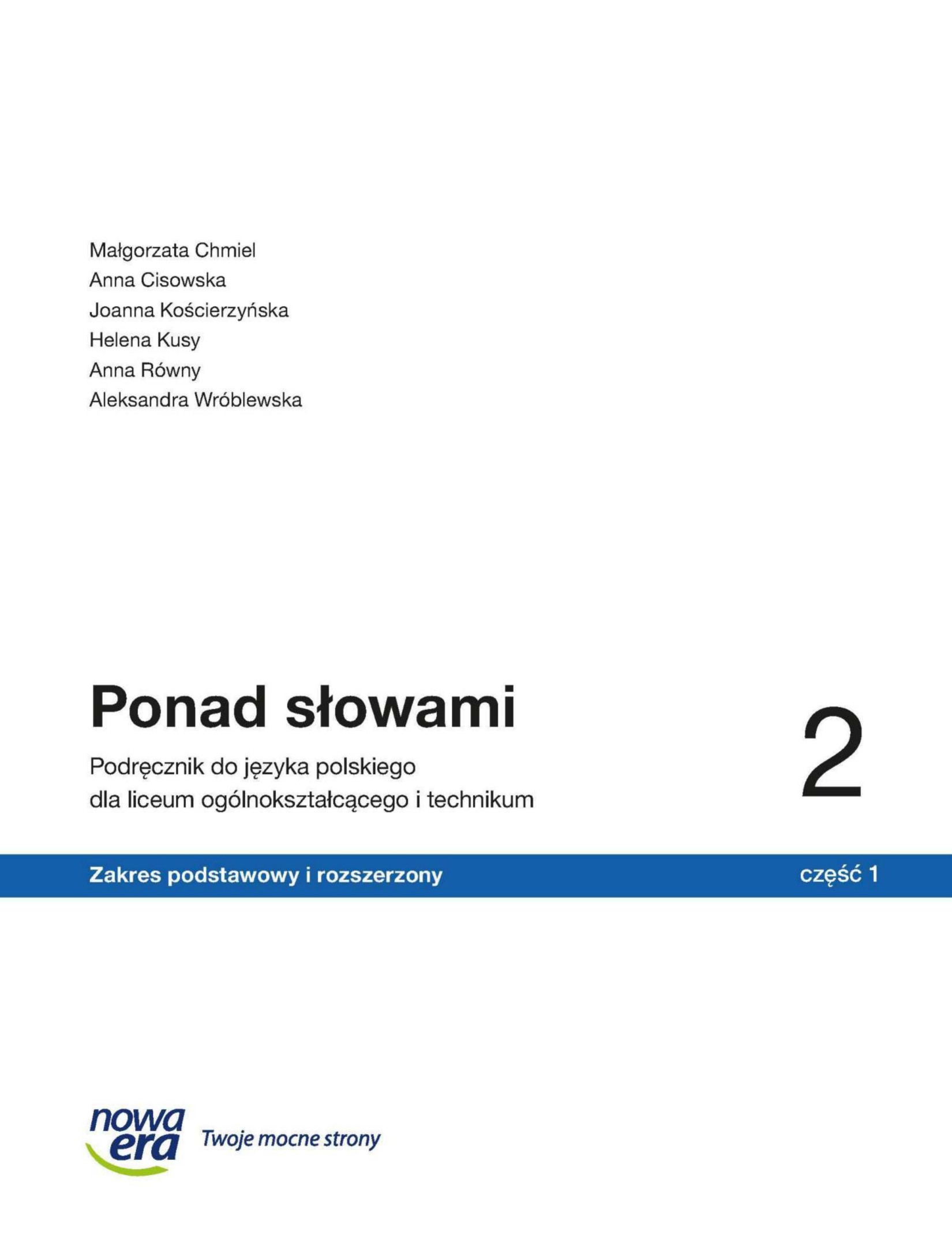 ponad słowami 2 ZPiR część 1 2024