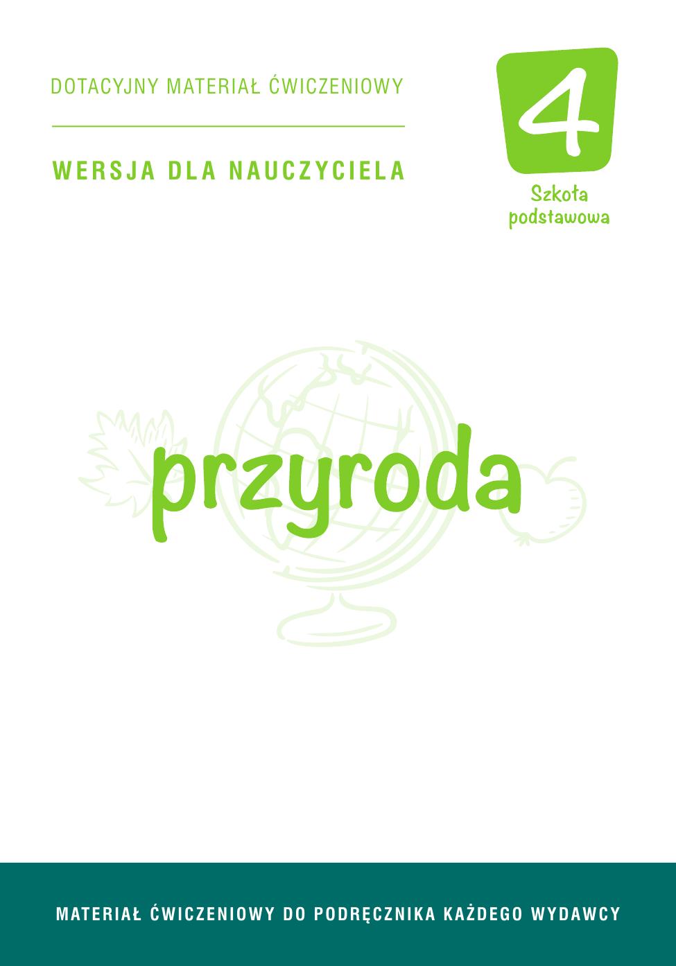 przyroda 4. uniwersalny zeszyt cwiczen. nauczyciel