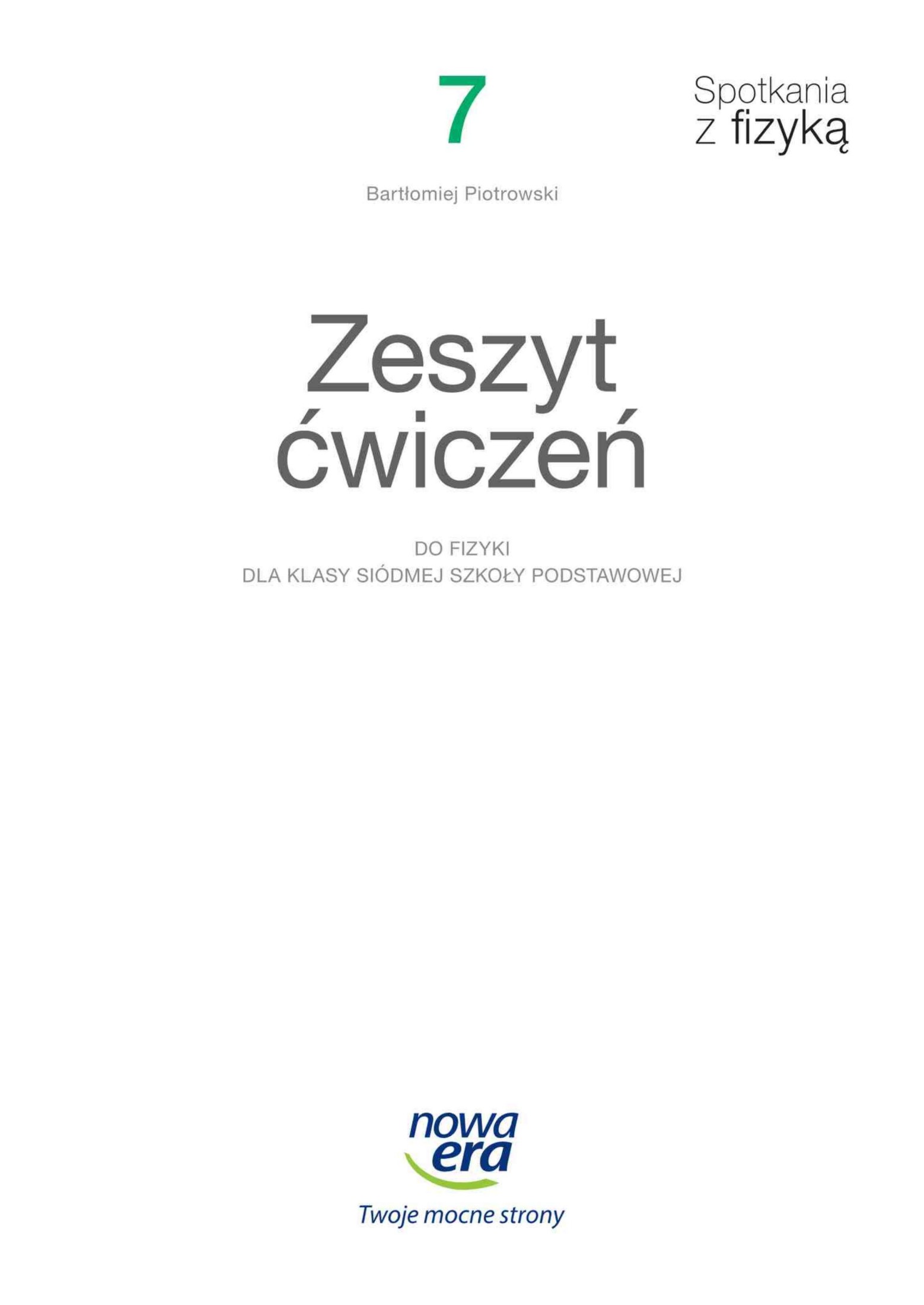 spotkania z fizyką 7 ćwiczenia